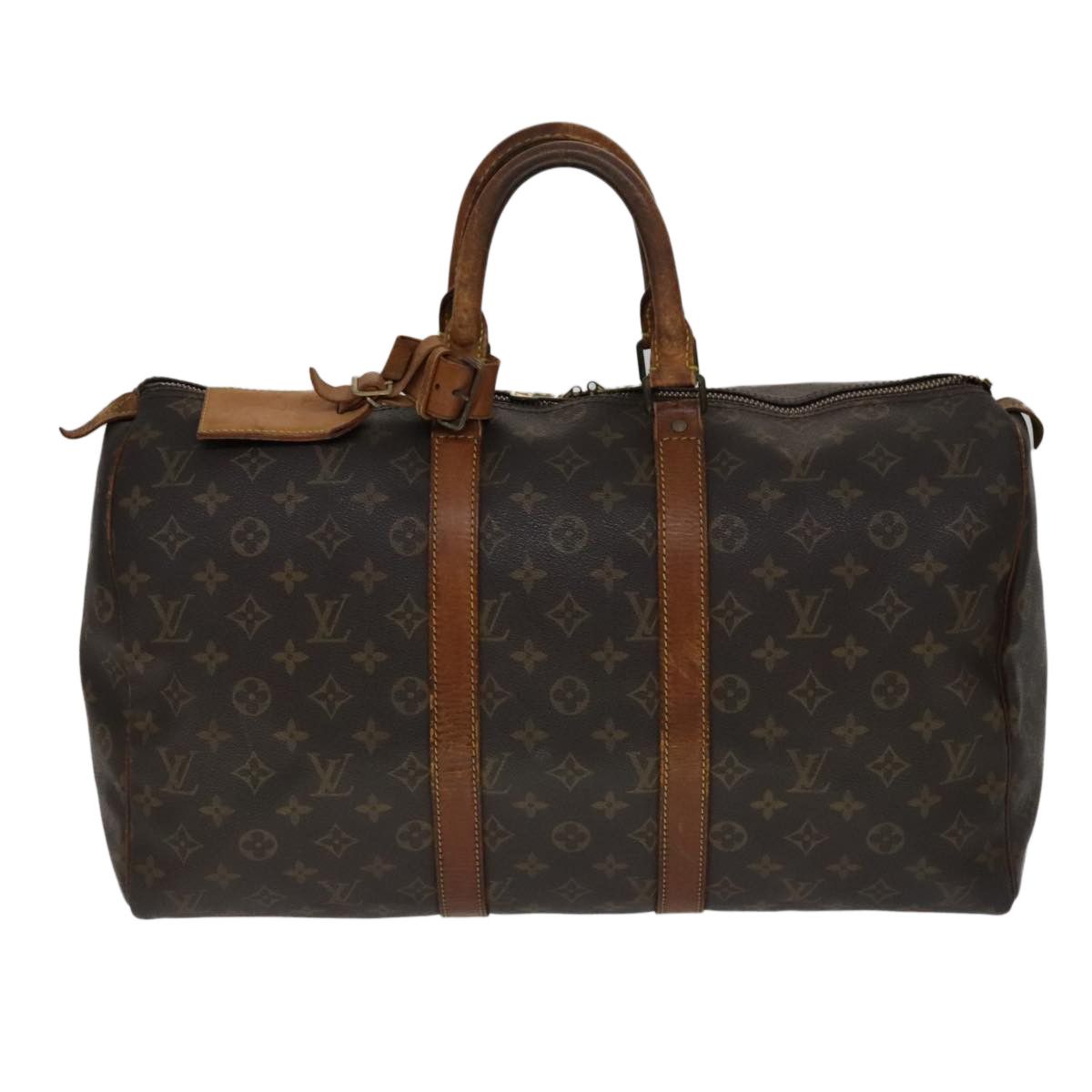 Louis Vuitton Keepall 45 Brown Canvas Travel Bag (Pre-Owned) Size ONE SIZE - 1 Thumbnail