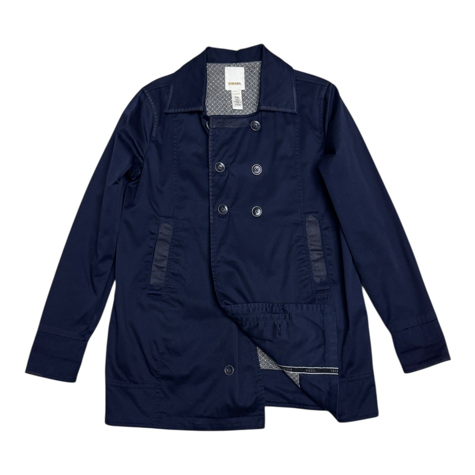 Diesel DIESEL Luxury Designer Cotton Light Trench Jacket Large Size L / US 10 / IT 46 - 1 Thumbnail