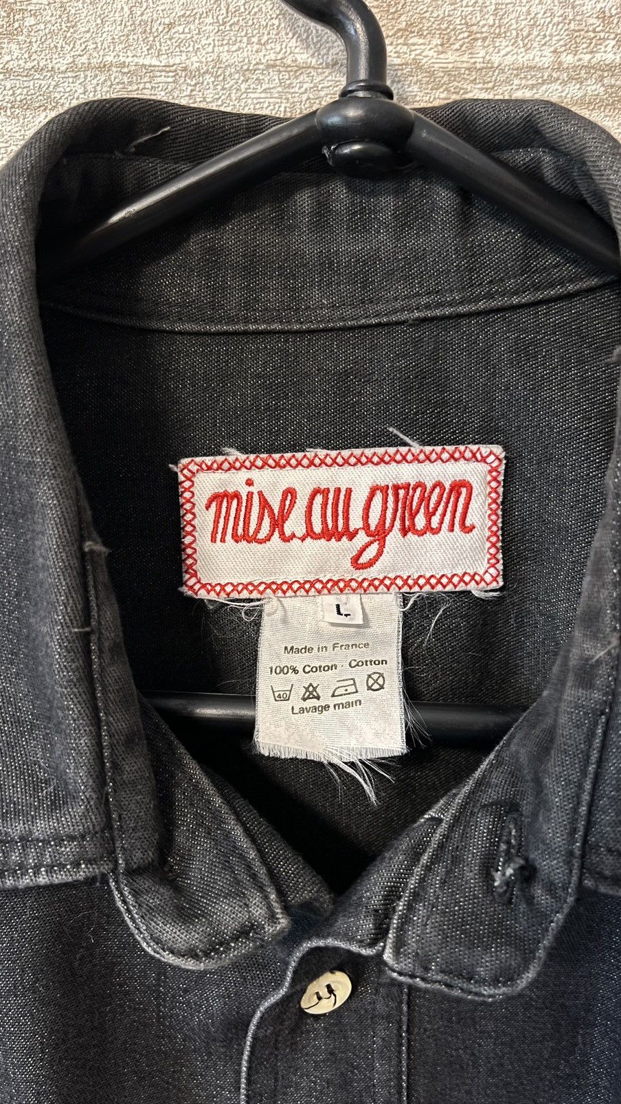 If Six Was Nine × Vintage 🇫🇷Archive 1990s Mise au Green Cow Made in France Shirt Size US L / EU 52-54 / 3 - 8 Thumbnail