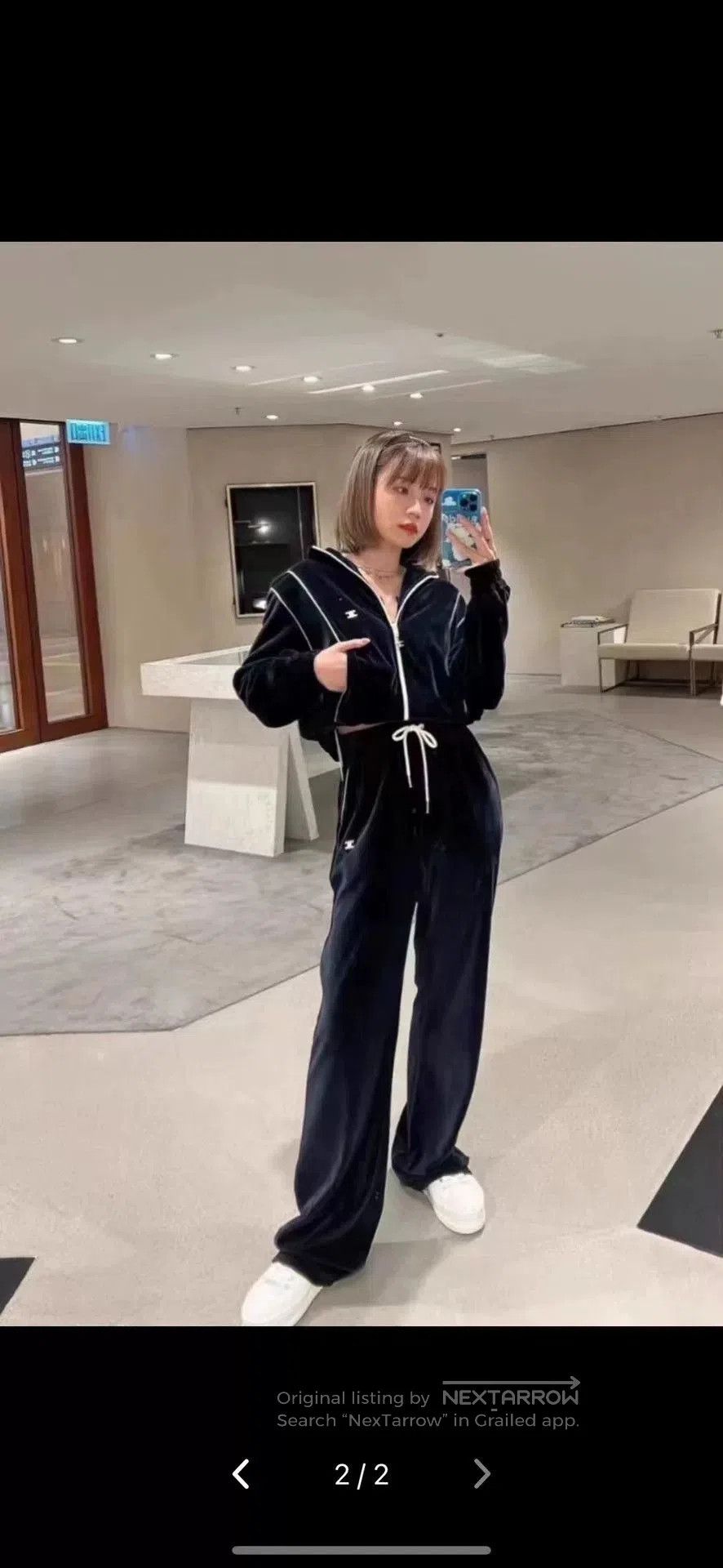 Celine celine black velvet zip-up jacket. Size S / US 4 / IT 40 - 7 Thumbnail