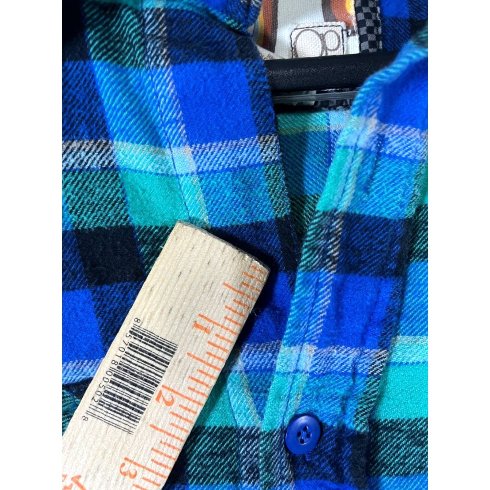 Vintage VINTAGE Op Button Up Shirt Men XL Plaid Long Sleeve Cotton Missing Buttons Pic Shirt Op Button Up XL Blue Cotton Plaid Casual Men Blues Boys? Size US XL / EU 56 / 4 - 7 Thumbnail