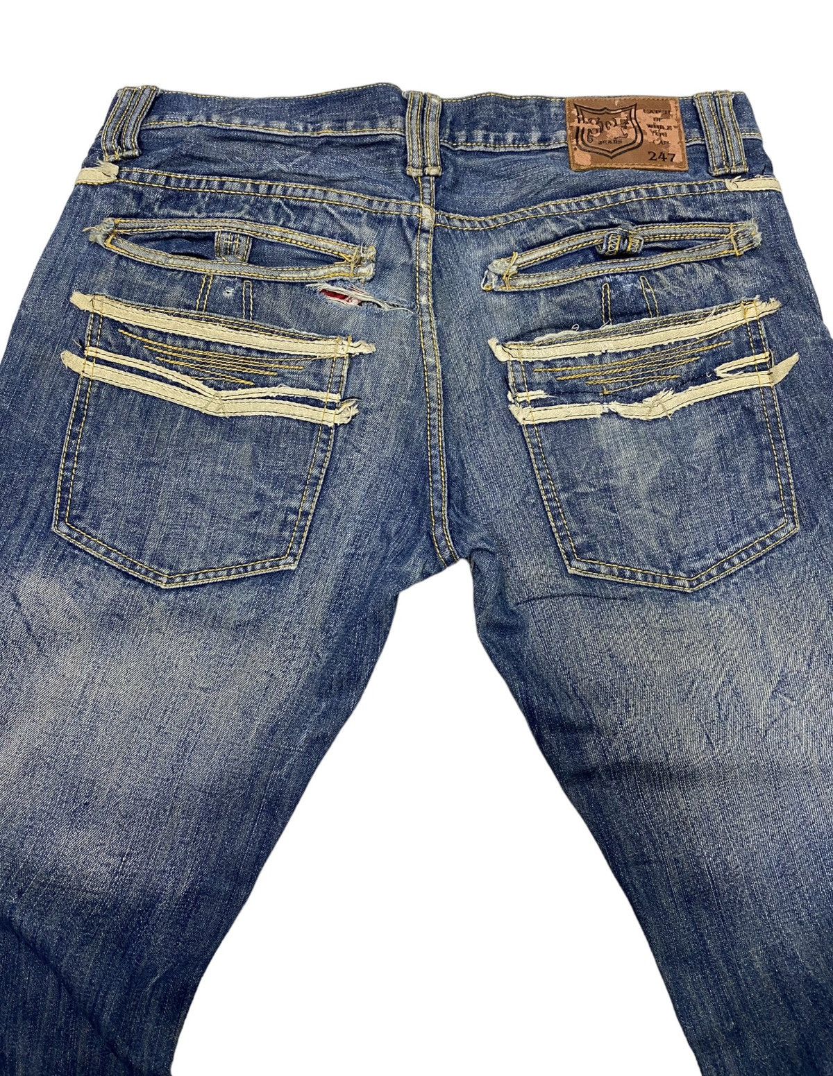 Hysteric Glamour FLARE JEANS SNUFF 247 DISTRESSED DENIM JEANS RARE Size US 34 / EU 50 - 7 Thumbnail