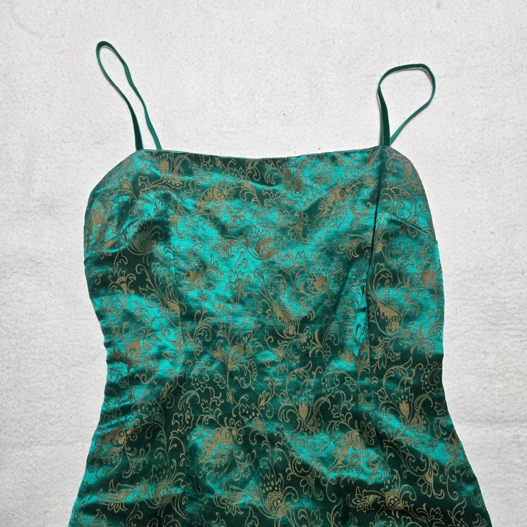 Donna Morgan Donna Morgan Green Fit & Flare Bubble Skirt Cocktail Dress Size 4 Womens Size 27" / US 4 / IT 40 - 2 Thumbnail