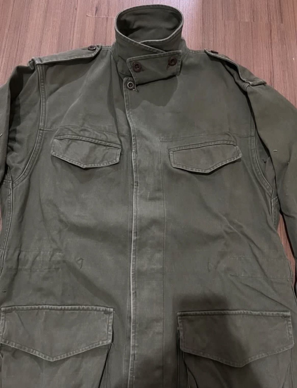 Other VINTAGE 50s M47 FRENCH ARMY JACKET PRODUCTION 1954 Size US M / EU 48-50 / 2 - 3 Thumbnail
