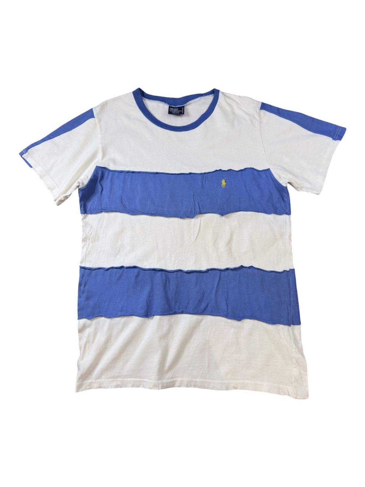 Ralph Lauren Vintage 90s Polo RL Patch Stripe Crew Neck Shirt Made In Usa Size US M / EU 48-50 / 2 - 1 Thumbnail