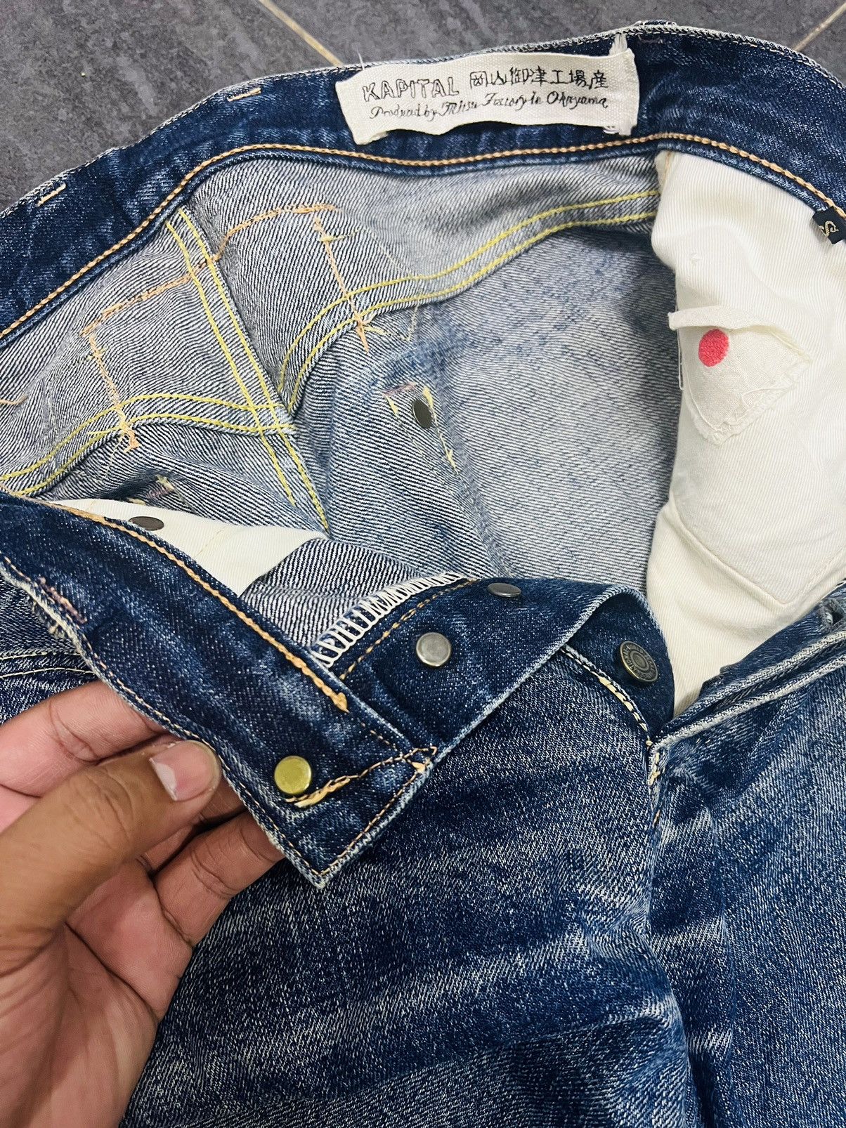 Kapital Kapital Kiro Hirata Crash Selvedge Jeans Denim Short Size US 29 - 15 Thumbnail