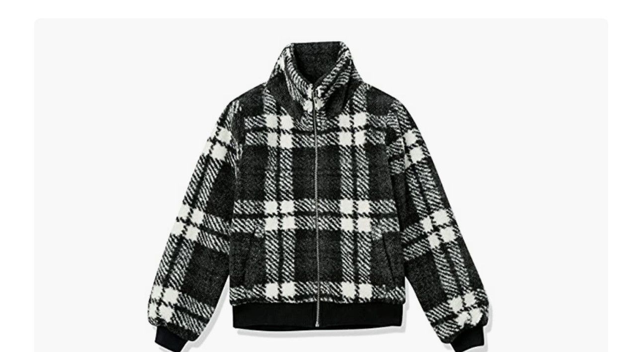 Other Women's Teddy Faux Shearling Funnel Collar Jacket Size XL / US 12-14 / IT 48-50 - 6 Thumbnail
