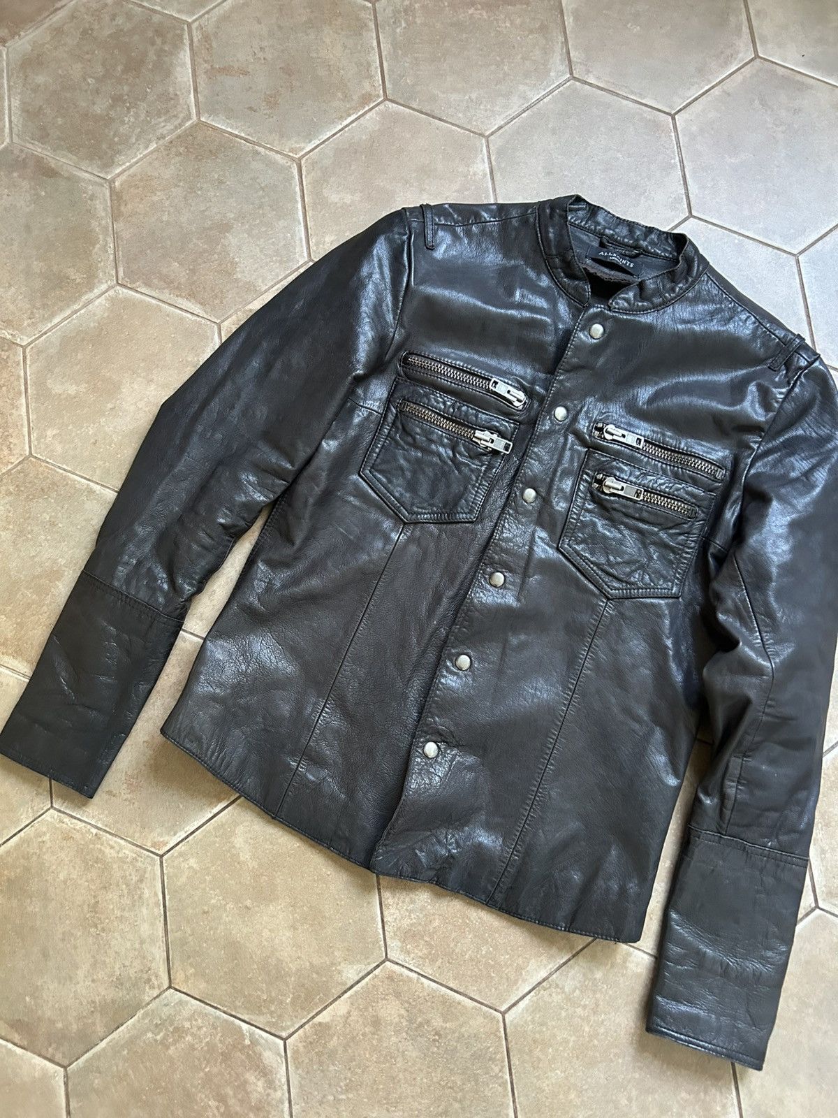 Allsaints Allsaints leather jacket Size US M / EU 48-50 / 2 - 2 Thumbnail
