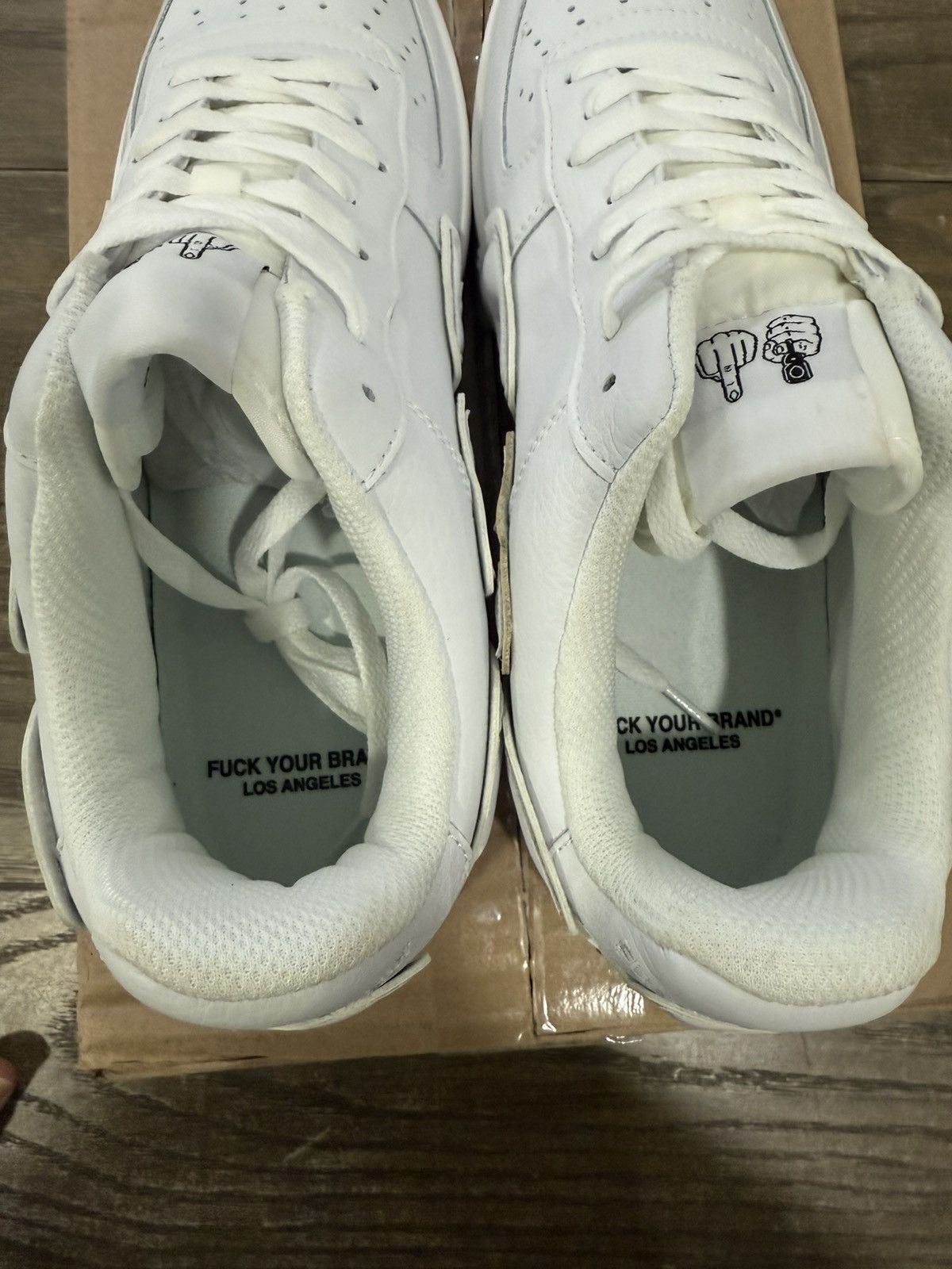 Designer 🖕🏻 FYB Fuck Your Brand FUCK OFF Custom AF1 CPFM Low Size 12 🖕🏻 Size US 12 / EU 45 - 5 Thumbnail