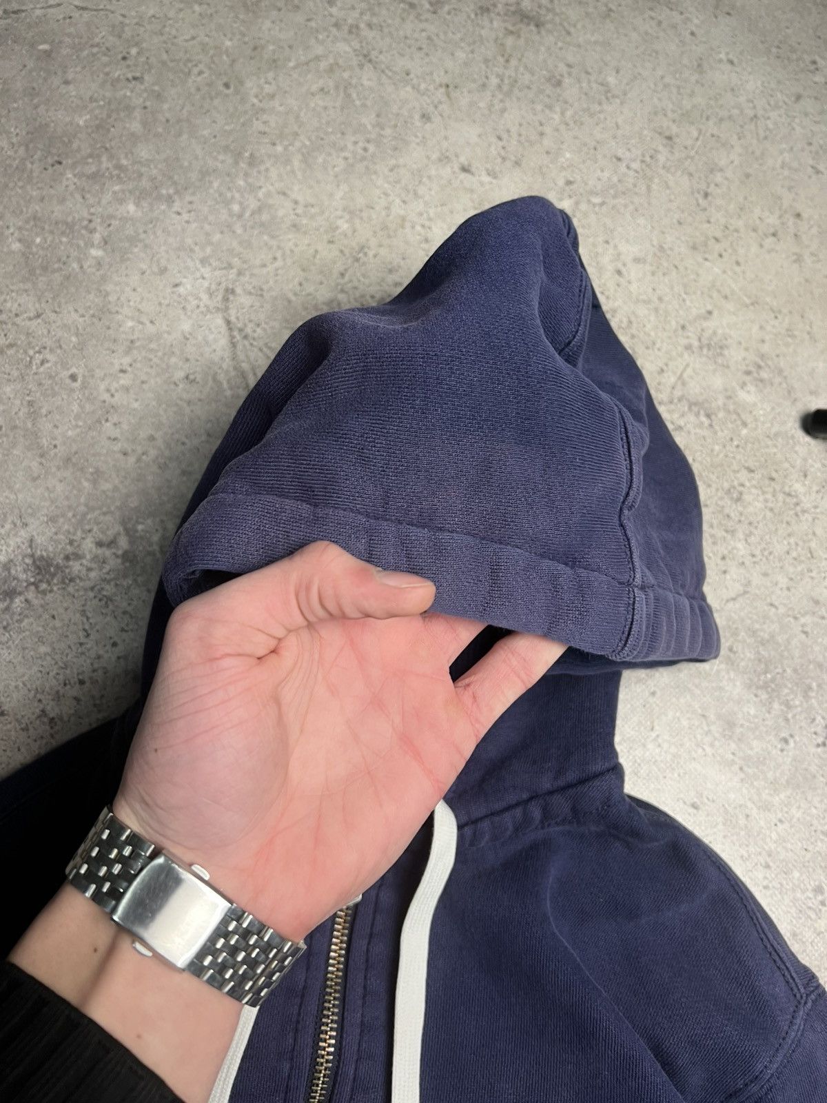 Polo Ralph Lauren Vintage 90s Polo Ralph Lauren Zip Up Hoodie Blue faded Size US M / EU 48-50 / 2 - 7 Thumbnail