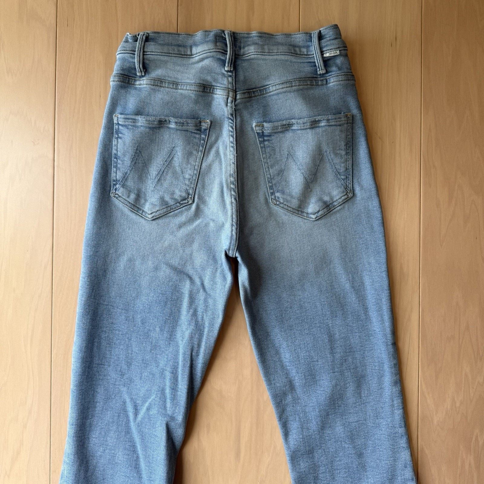MOTHER Mother Hustler Ankle Jeans Women's 26 Light Wash Glam Boho Size 26" / US 2 / IT 38 - 8 Thumbnail