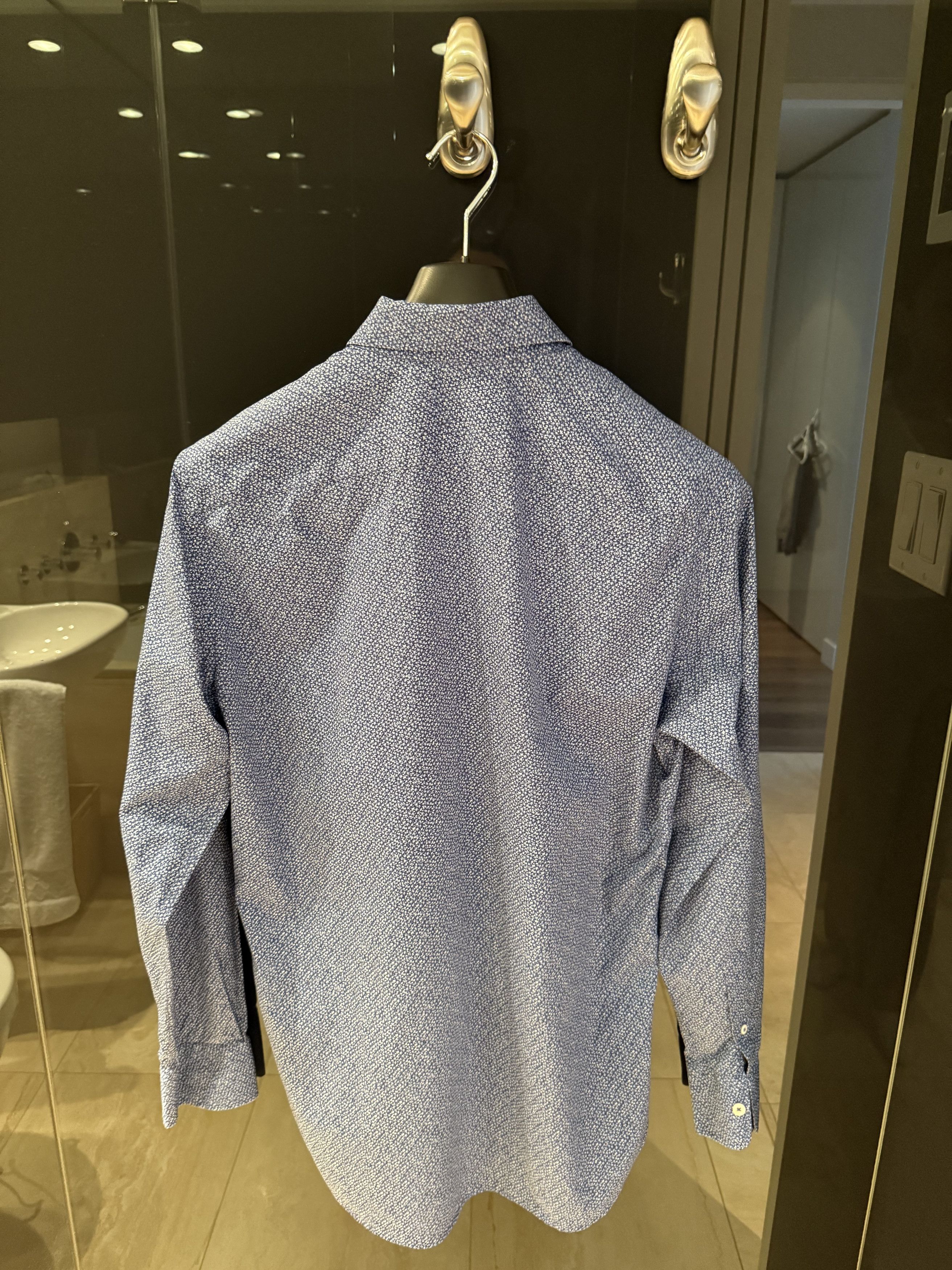 Canali long-sleeve button-up shirt (blue floral pattern) Size US M / EU 48-50 / 2 - 2 Thumbnail