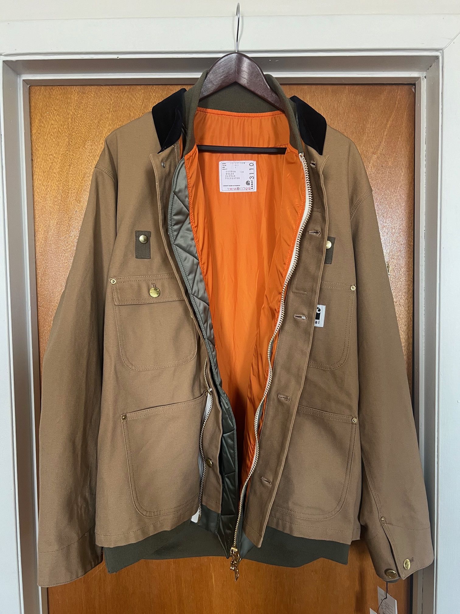 Carhartt Wip × Sacai Sacai x Carhartt WIP Canvas MA-1