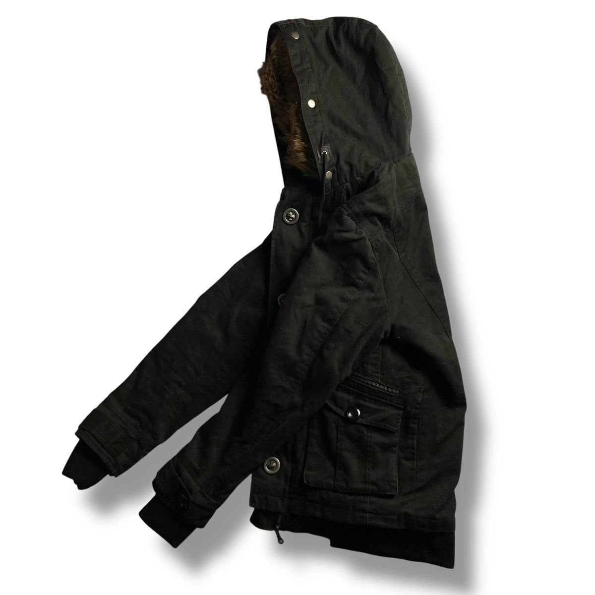 If Six Was Nine 🇯🇵 IN THE ATTIC PUNK GOTHIC DETACHABLE FUR HOODIE JACKET Size US L / EU 52-54 / 3 - 21 Thumbnail