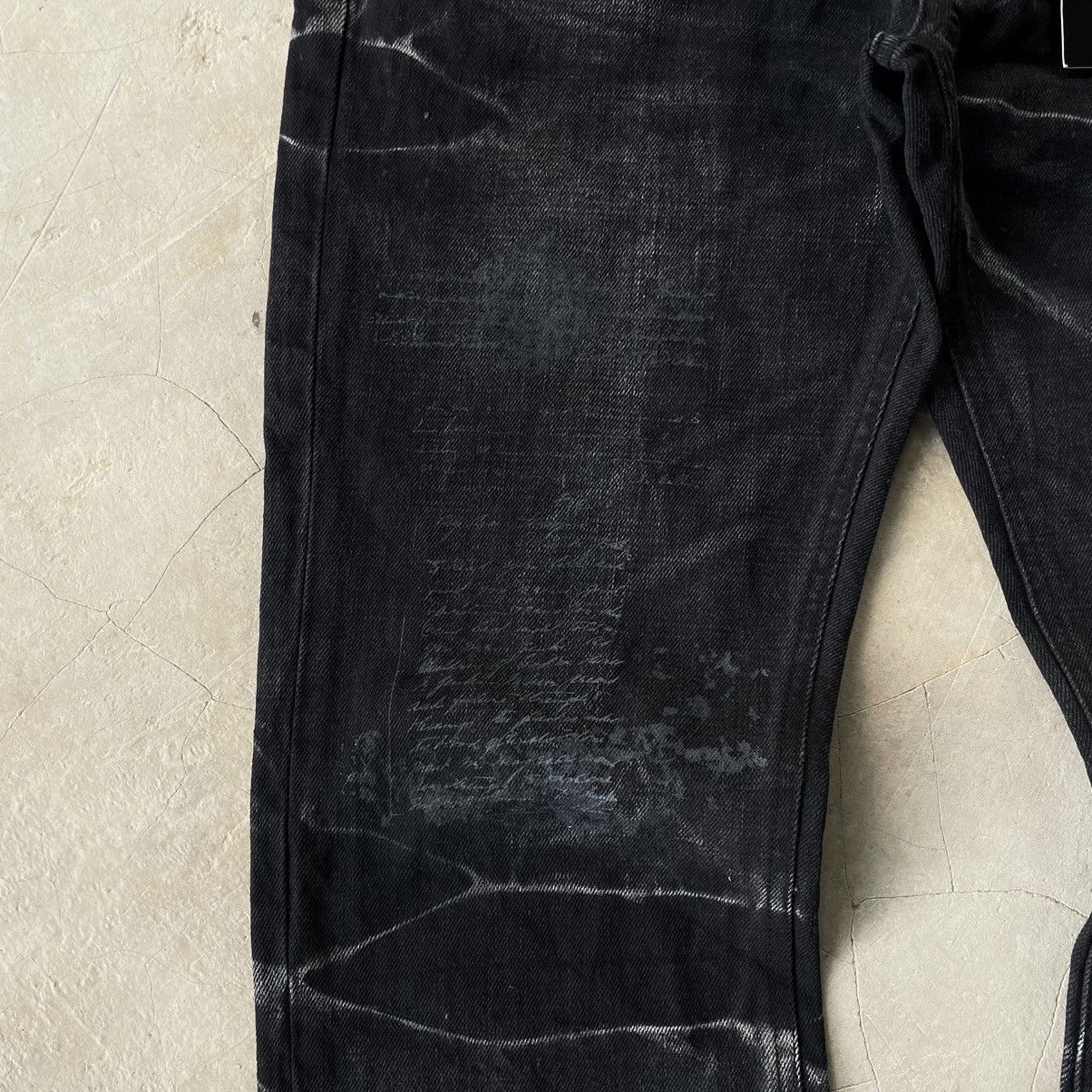 Le Grande Bleu (L.G.B.) IN THE ATTIC ARCHIVE GOTHIC PUNK CROSS POEM BLACK DENIM JEAN Size US 32 / EU 48 - 7 Thumbnail