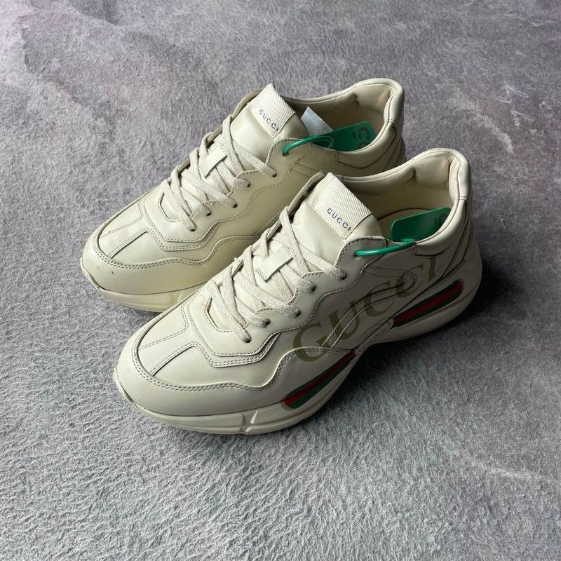 Gucci Gucci Rhyton Logo Low-Top Dad Sneakers for Men - Size US 8.5 / EU 41-42 - 1 Thumbnail