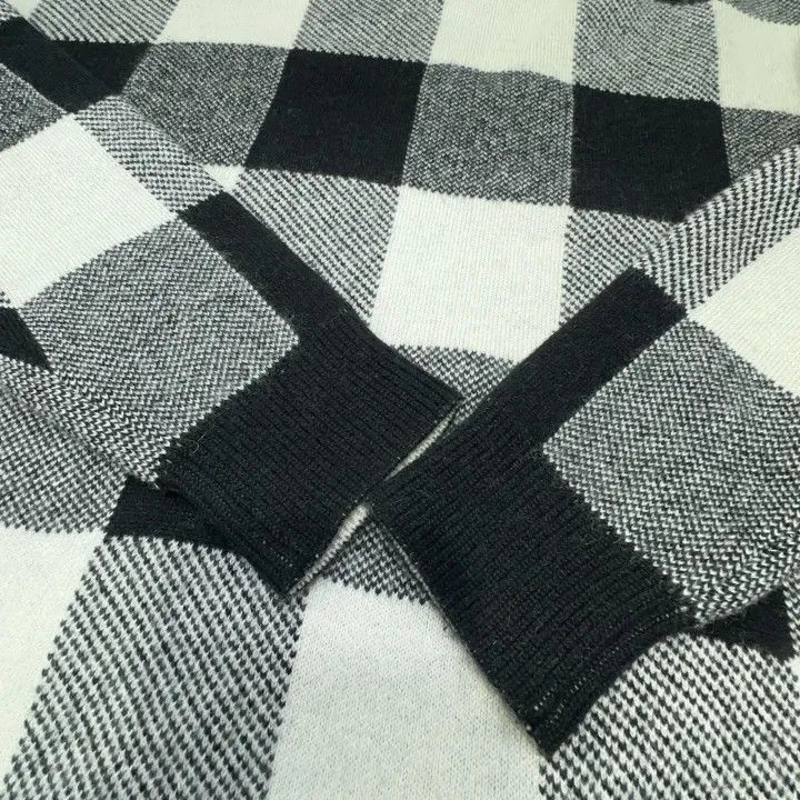 Dior Dior Black and White Check Hooded Knit Sweater 0079-2507 Size XS / US 0-2 / IT 36-38 - 9 Thumbnail