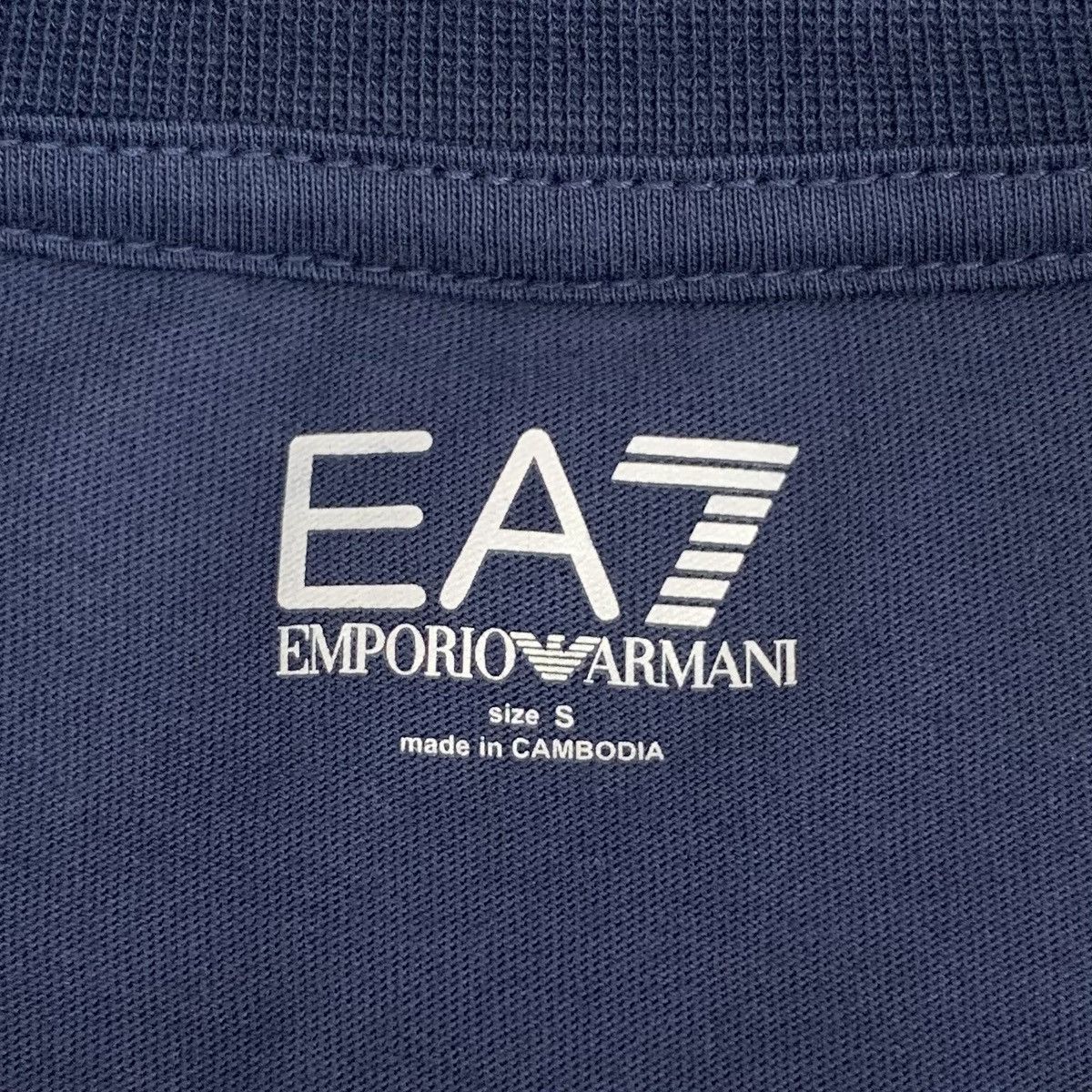 Armani Armani Dark Blue Logo Printed Long Sleeve Sweatshirt K26WX Size US S / EU 44-46 / 1 - 5 Thumbnail