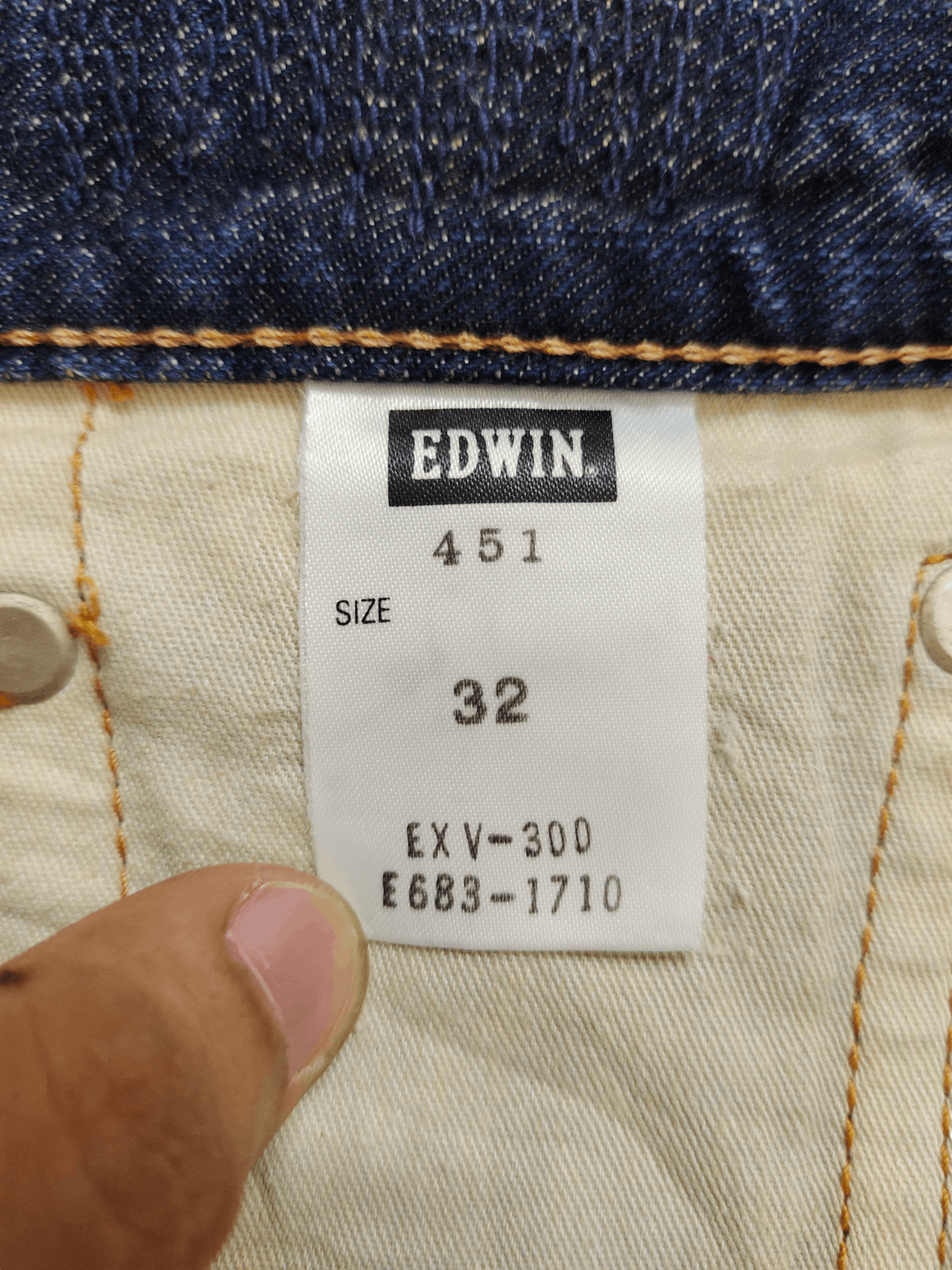 Kapital Loose Jeans Edwin XV-S Clawmark Distress Faded Denim Jeans Size US 32 / EU 48 - 19 Thumbnail