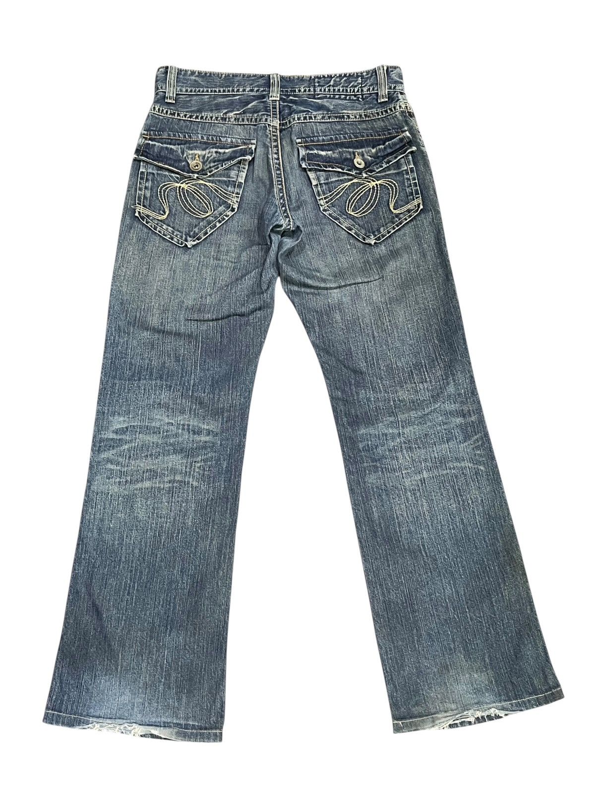 Japanese Brand 🔥Vintage Bush Pants Distressed Rusty Denim Japanese Brand Size US 31 - 2 Thumbnail