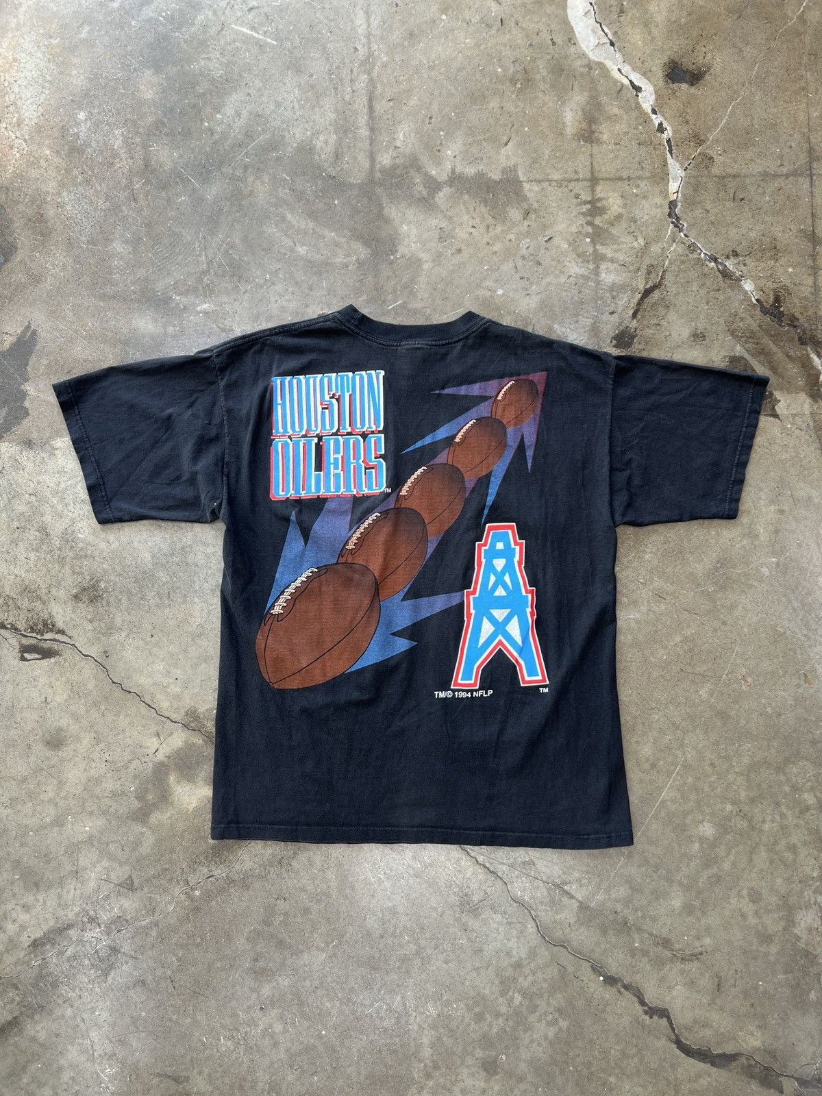 NFL × Vintage Vintage 1994 NFL Houston Oilers Football Tee Size US XL / EU 56 / 4 - 5 Thumbnail