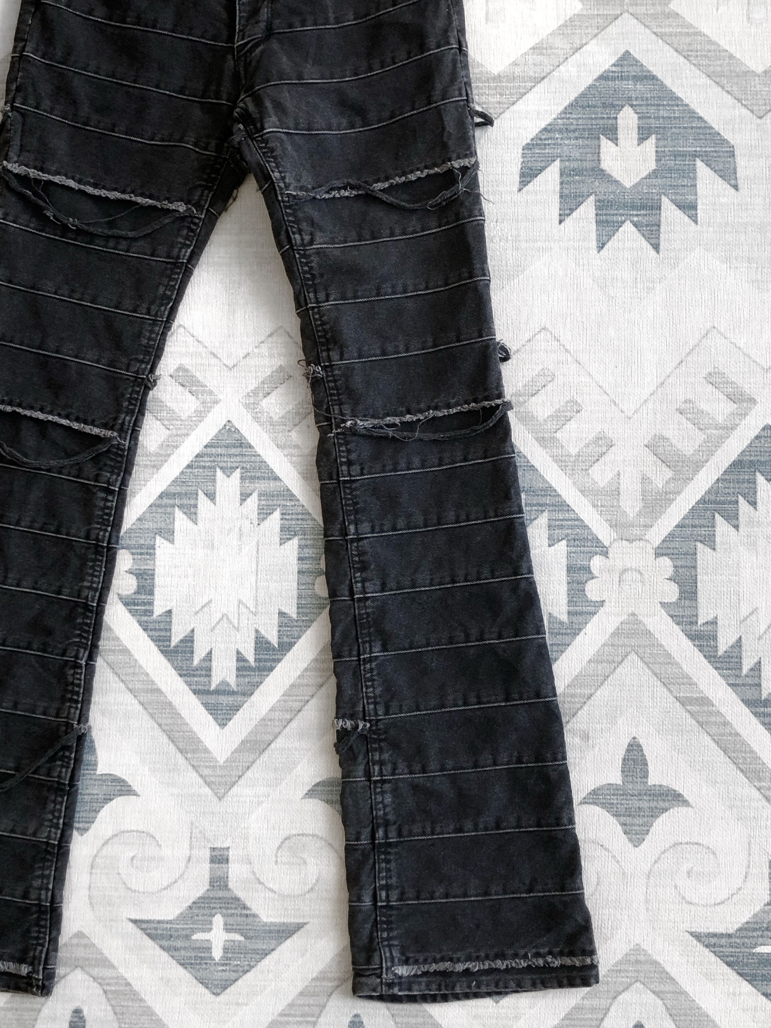 Hysteric Glamour ARCHIVE🔥RARE 90’S HAGI PATCHWORK FLARE KINKY JEANS Size 28" / US 6 / IT 42 - 4 Thumbnail