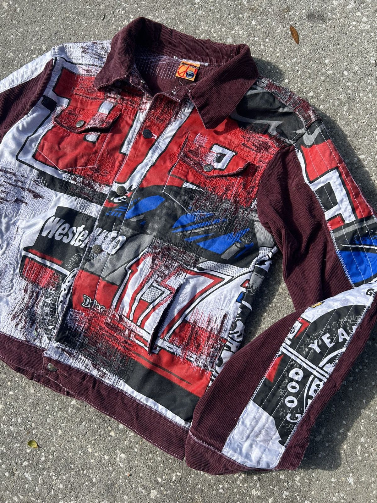 Other 1/1 Your World patchwork distressed vintage denim jacket Size US M / EU 48-50 / 2 - 2 Thumbnail