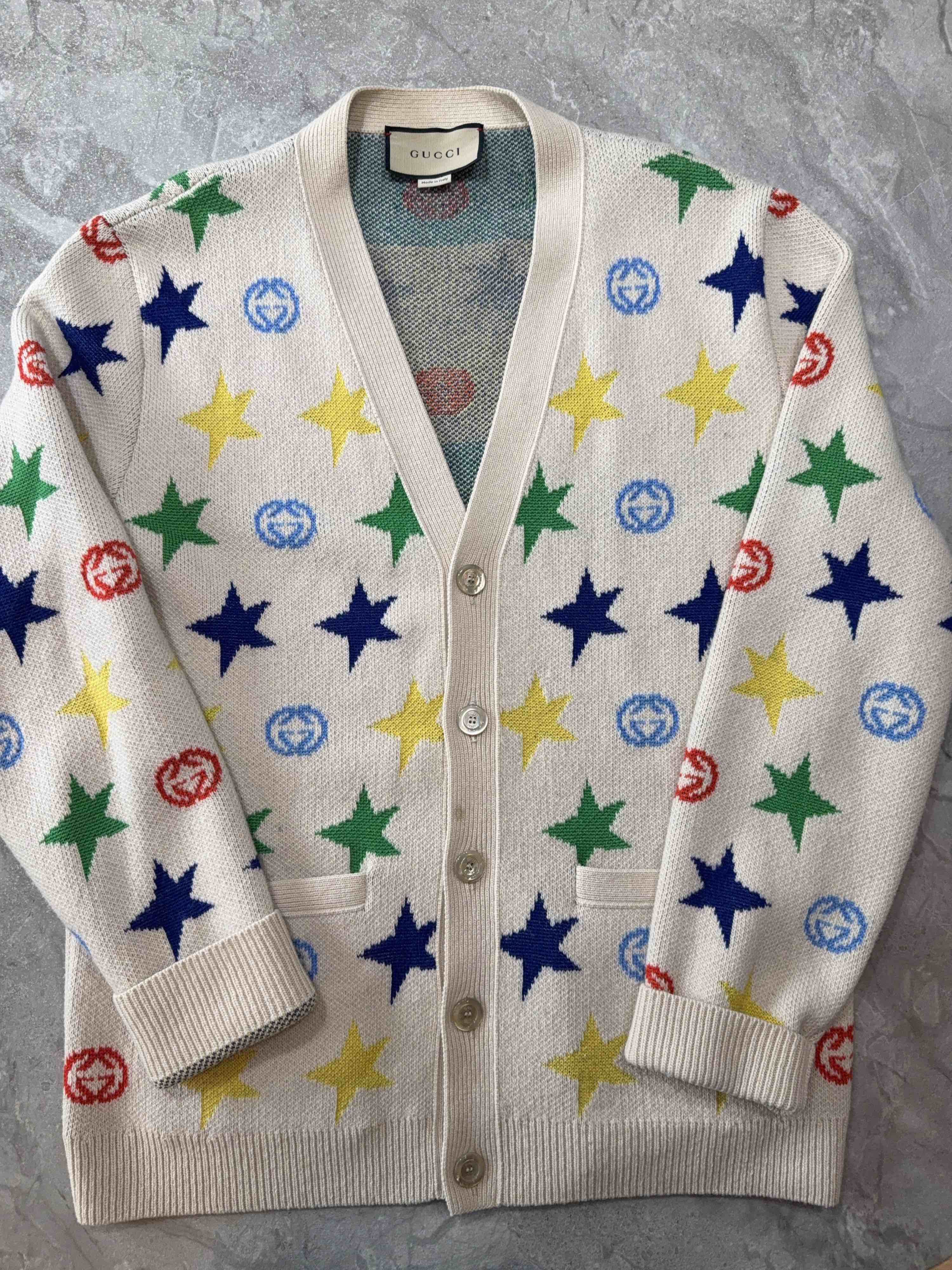 Gucci Gucci Star Interlocking G Cardigan Size S Size US S / EU 44-46 / 1 - 1 Thumbnail