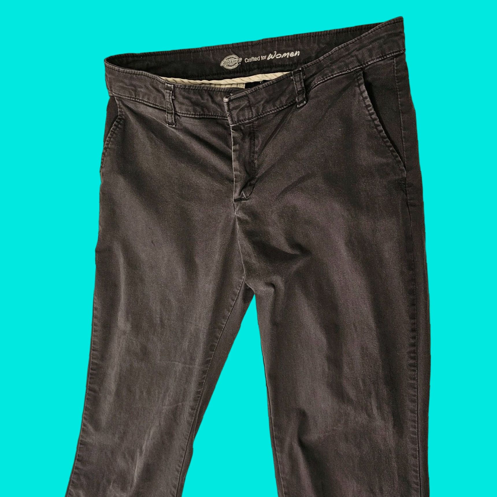 Dickies VINTAGE Dickies Pants Womens Size 6 Black Slim Fit Bootcut Chino Casual Workwear Size 28" / US 6 / IT 42 - 1 Thumbnail