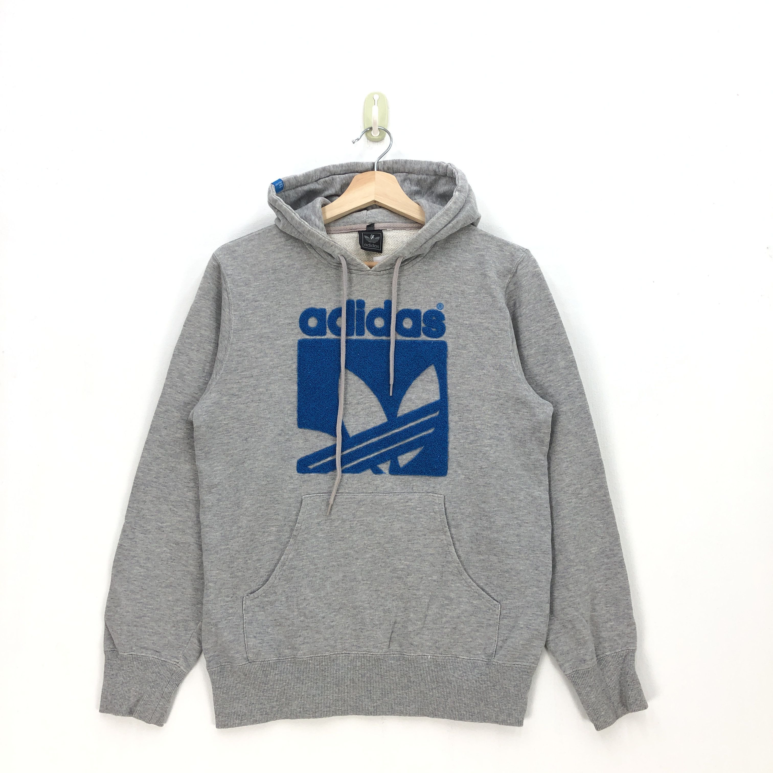 Adidas Vintage Adidas Sweater Hoodie Adidas Hooded Sweatshirt Size US M / EU 48-50 / 2 - 1 Thumbnail