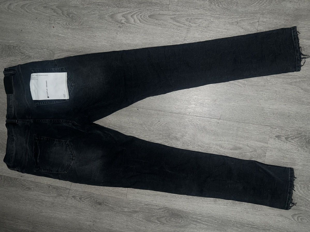 Purple Brand Black distress purple jeans Size US 33 - 7 Thumbnail