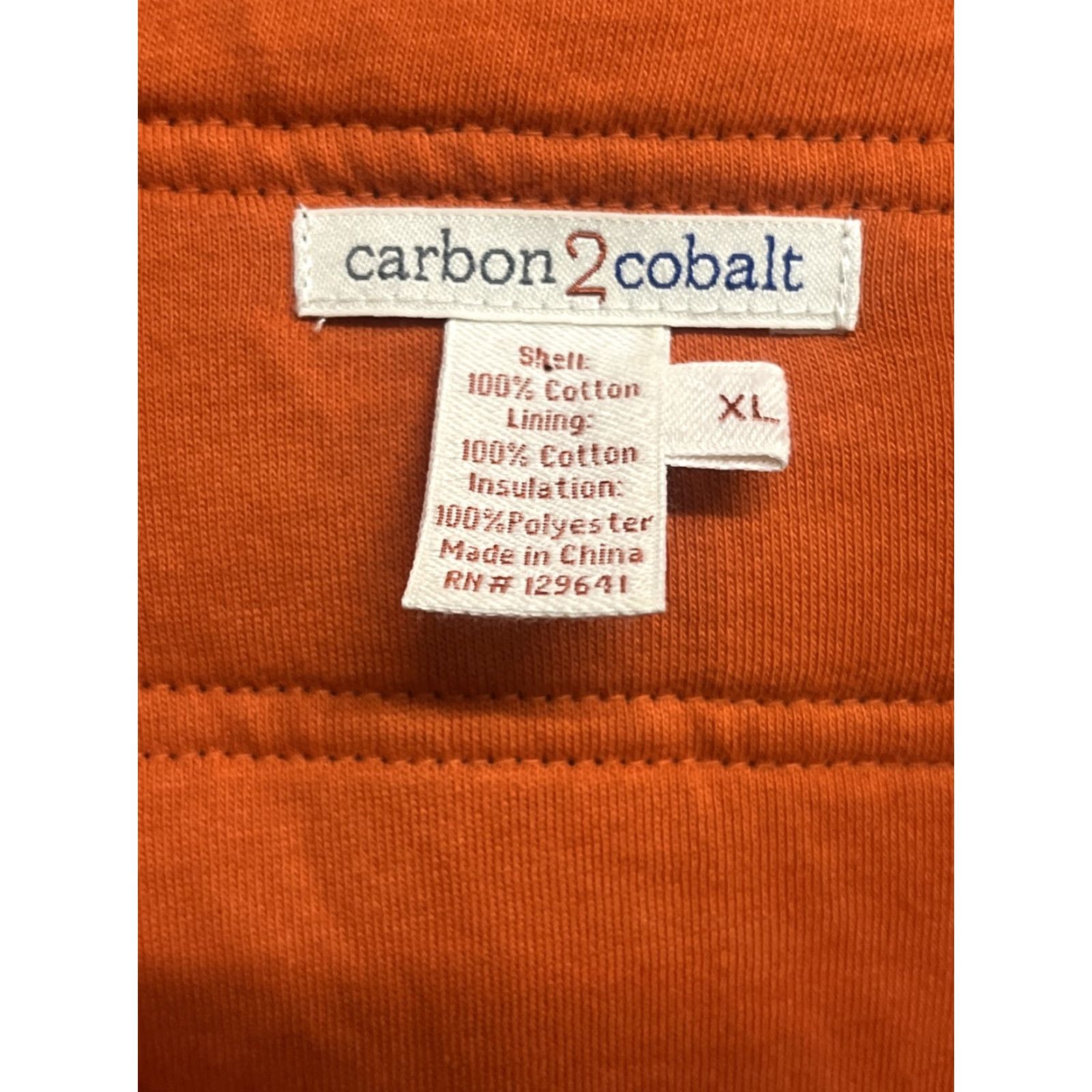 Carbon2Cobalt VINTAGE Carbon 2 Cobalt Mens Blue Full Zip Hooded Sweater XL Size Size US XL / EU 56 / 4 - 3 Thumbnail
