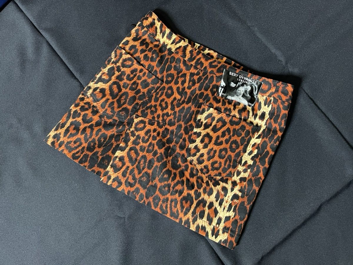 image of Band Tees x Seditionaries Sexy Dynamite Mini Skirt in Orange, Women's (Size 28)