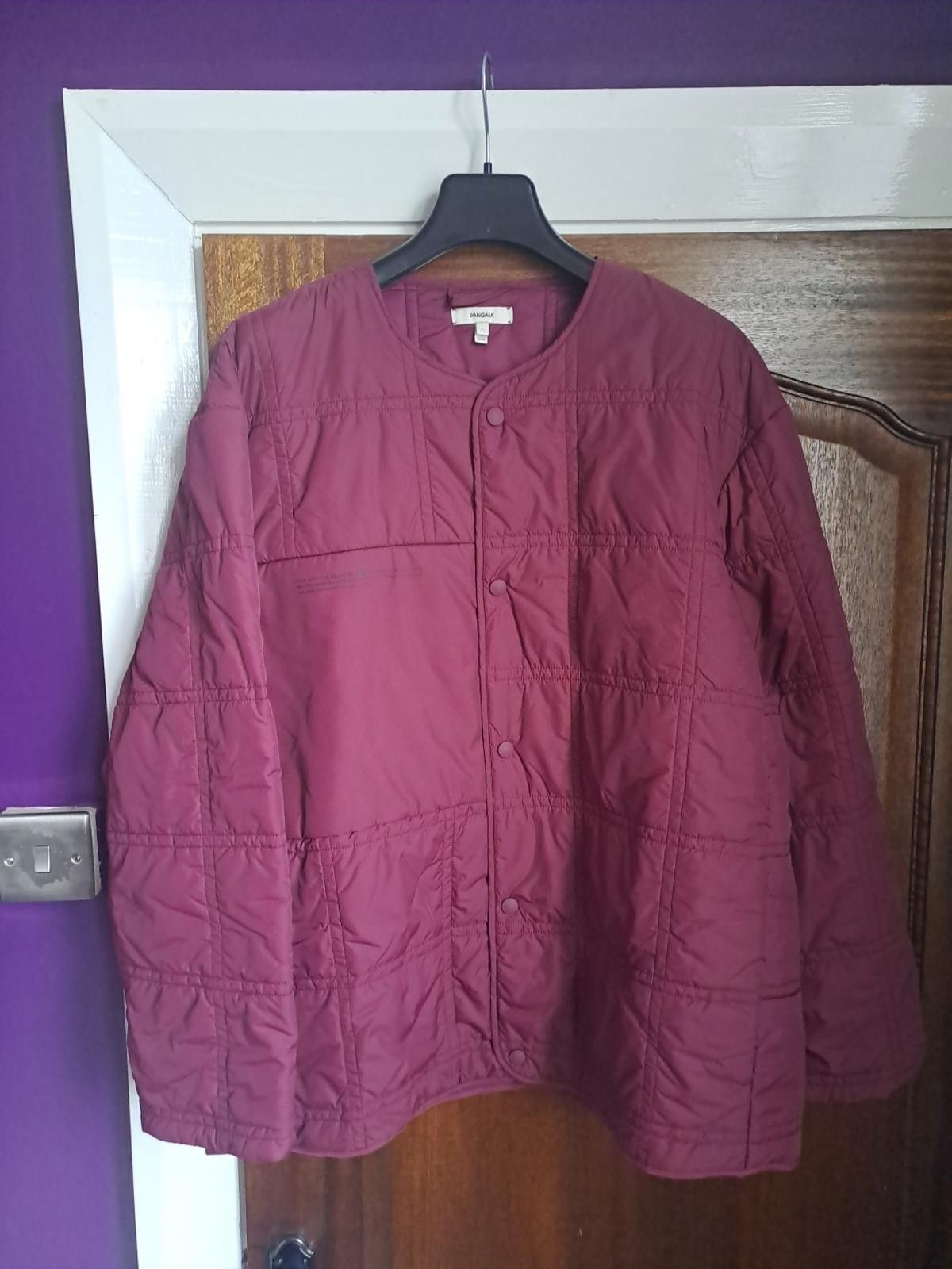 Pangaia Pangaia Padded Jacket Size L Recycled Fabric Burgundy Quilt Size US L / EU 52-54 / 3 - 1 Thumbnail