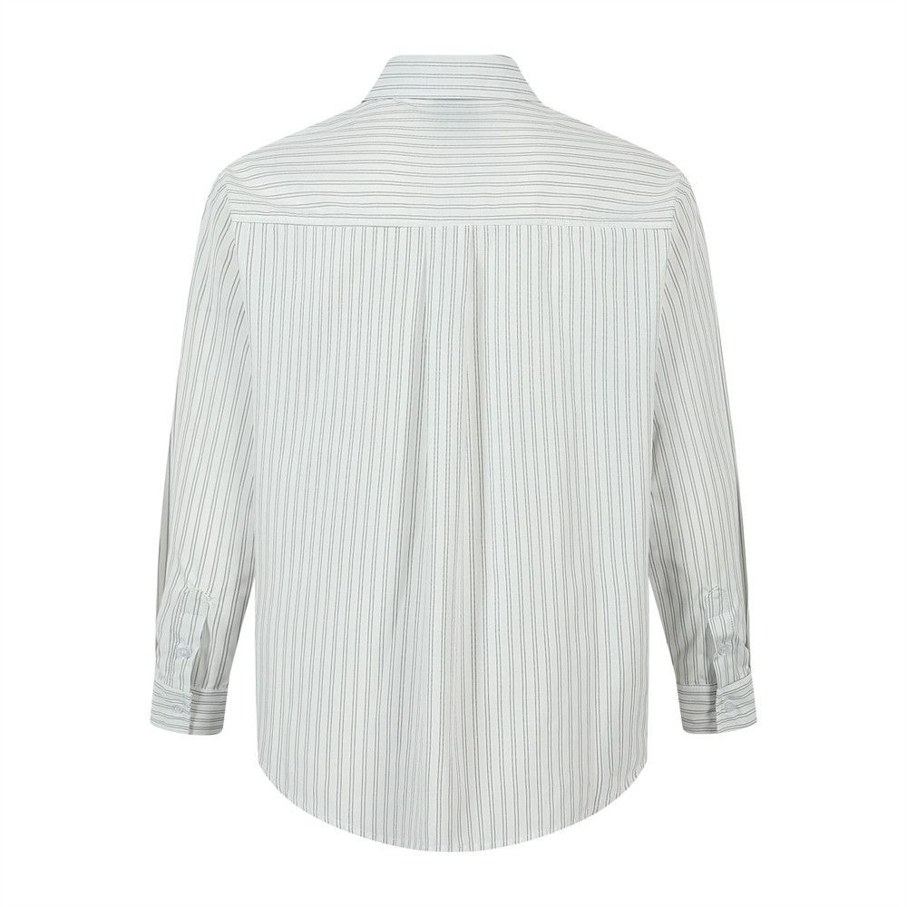 Japanese Brand Men's Hip Hop Cartoon Puppy Striped Long-Sleeve Shirt Size US M / EU 48-50 / 2 - 2 Thumbnail