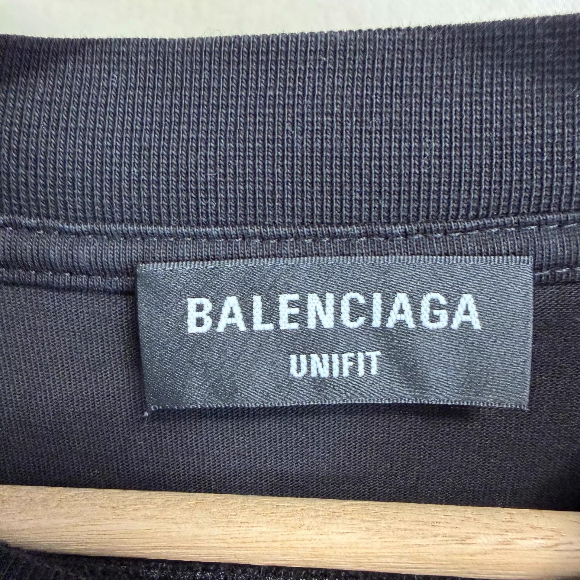 Balenciaga Balenciaga Crew Neck Short Sleeve T Black O/S Size 4 SS22 Size US XL / EU 56 / 4 - 4 Thumbnail