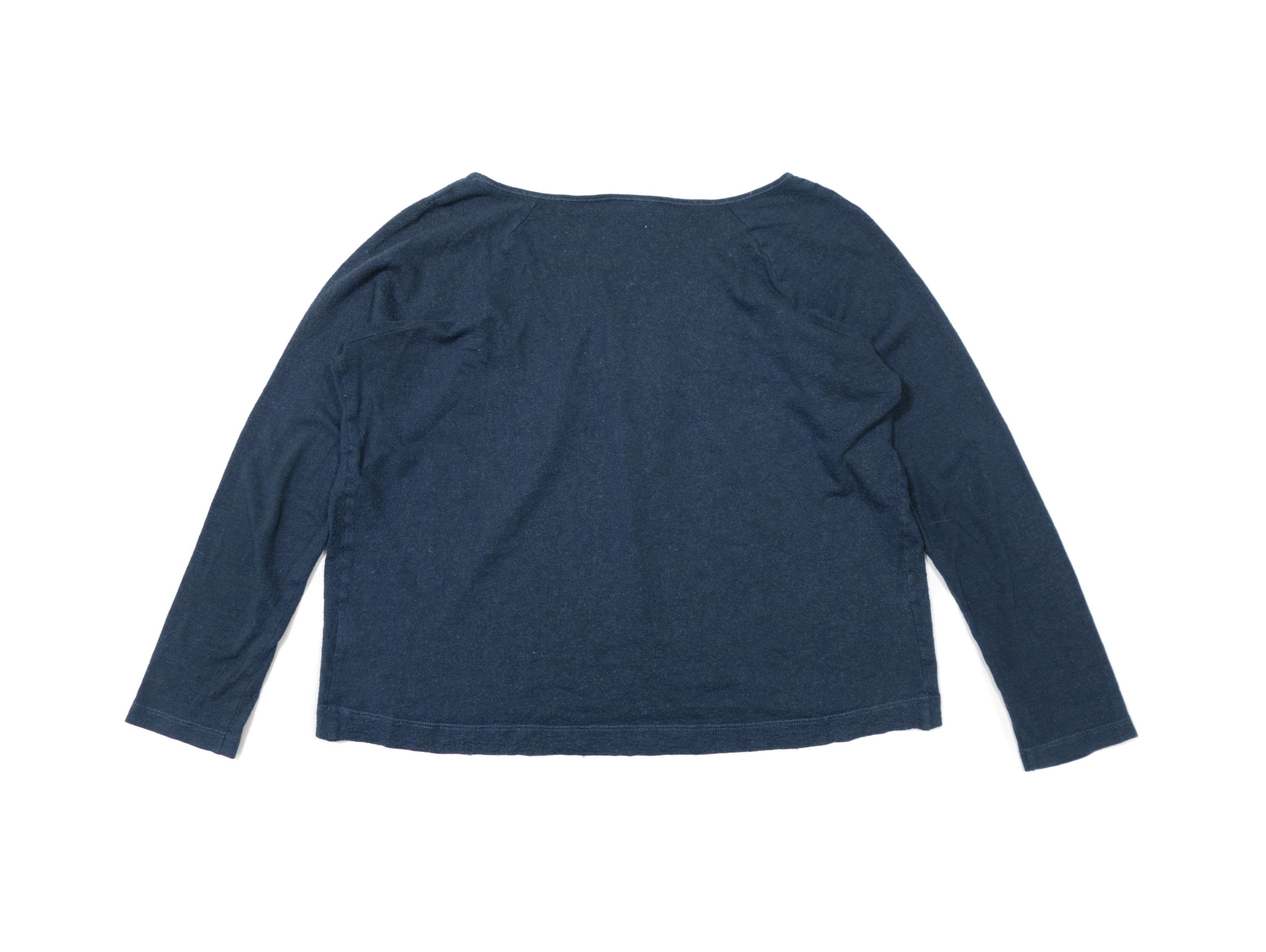 Dries Van Noten Modal Wool Blend Peasant Gathered Neck Top Sweater Size S / US 4 / IT 40 - 2 Thumbnail