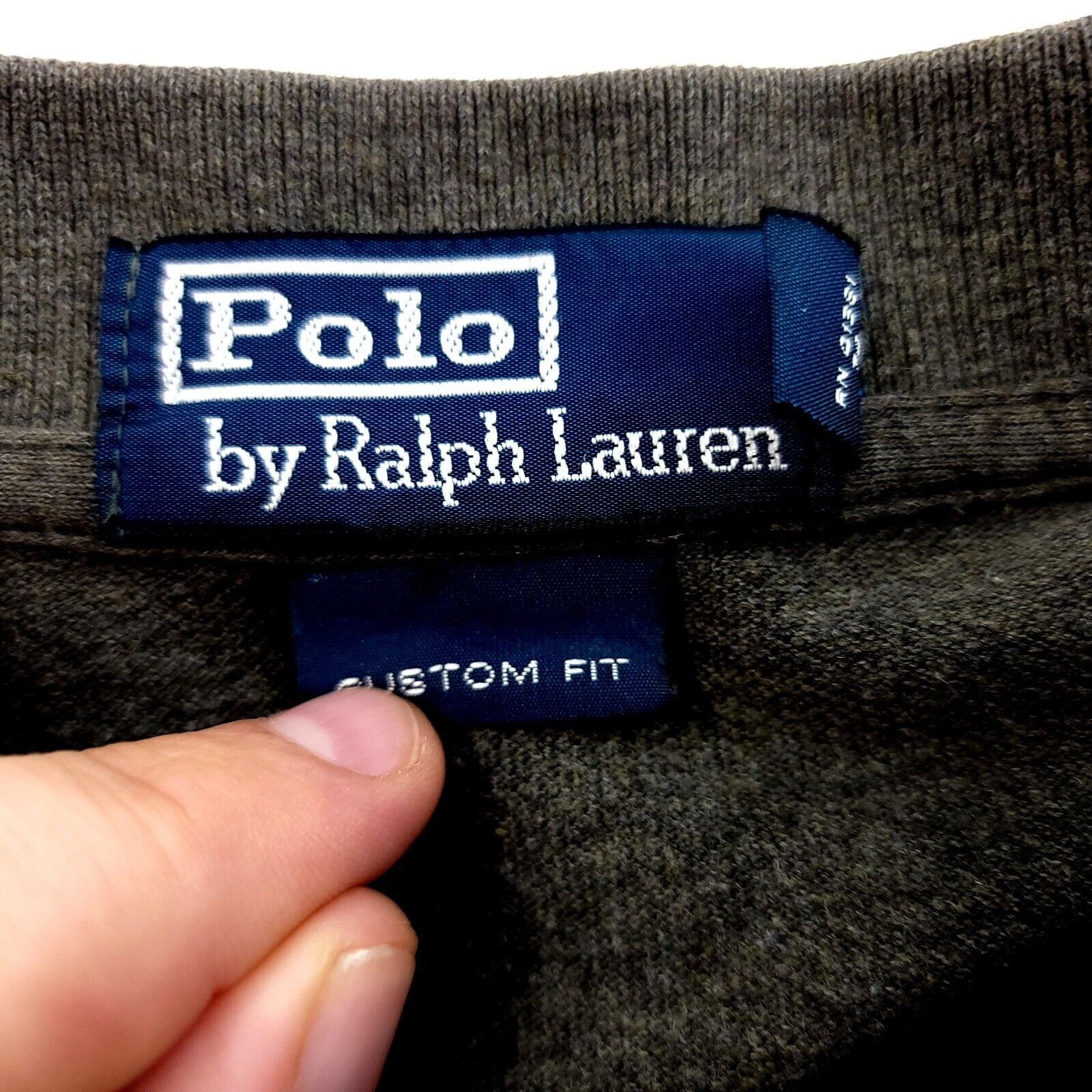 Ralph Lauren Polo Ralph Lauren Custom Fit Large Cotton Gray Long Sleeve C Size US L / EU 52-54 / 3 - 9 Thumbnail