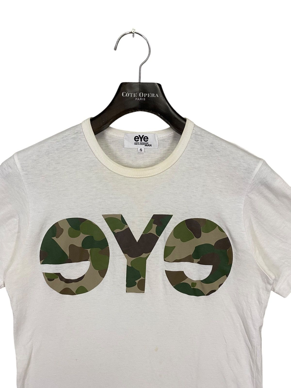 Comme des garcons x junya watanabe eye tshirt spell out