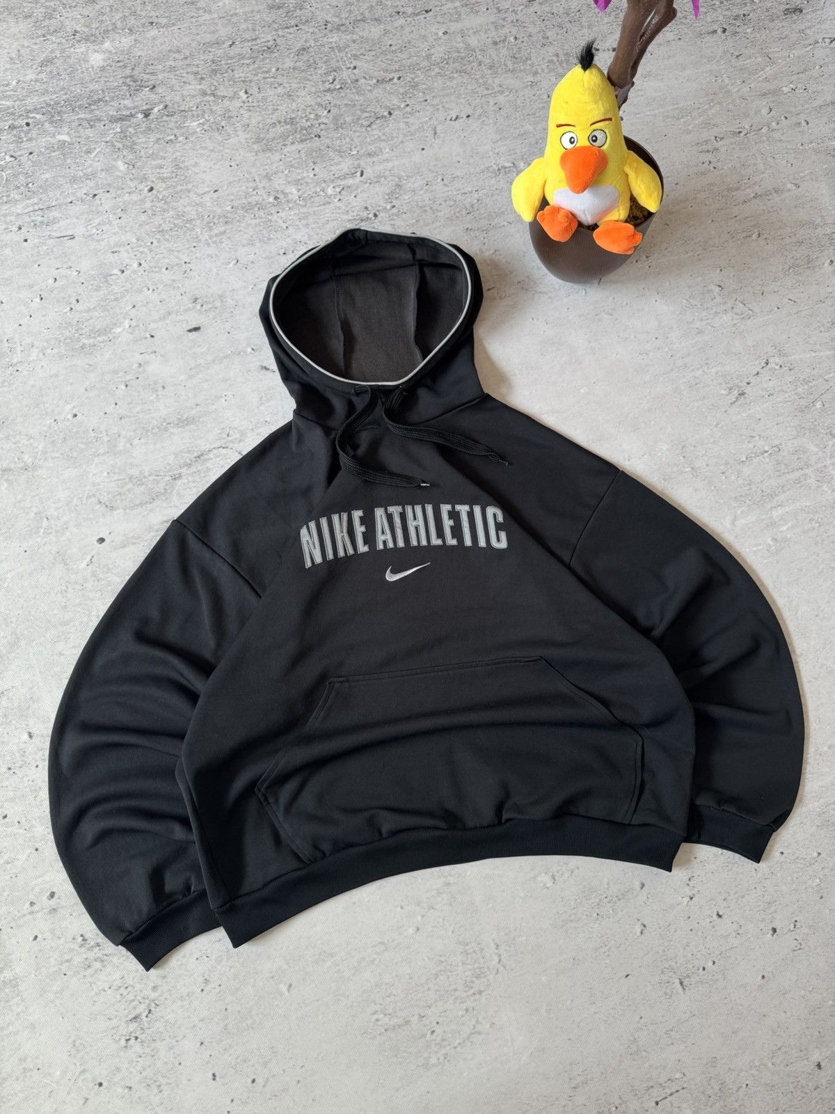 Nike × Vintage NIKE VINTAGE 00s y2k OVERSIZE BAGGY HOODIE CENTER LOGO Size US XL / EU 56 / 4 - 1 Thumbnail
