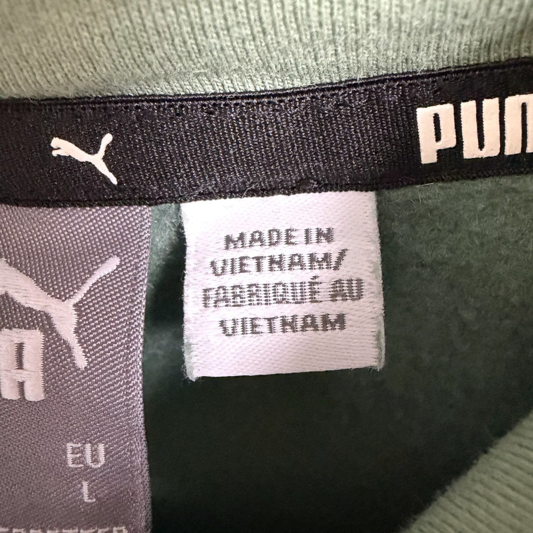 Puma Puma Hoodie Mens L Green Big Logo Fleece Pullover Sweatshirt Athletic Gorpcore Size US L / EU 52-54 / 3 - 6 Thumbnail