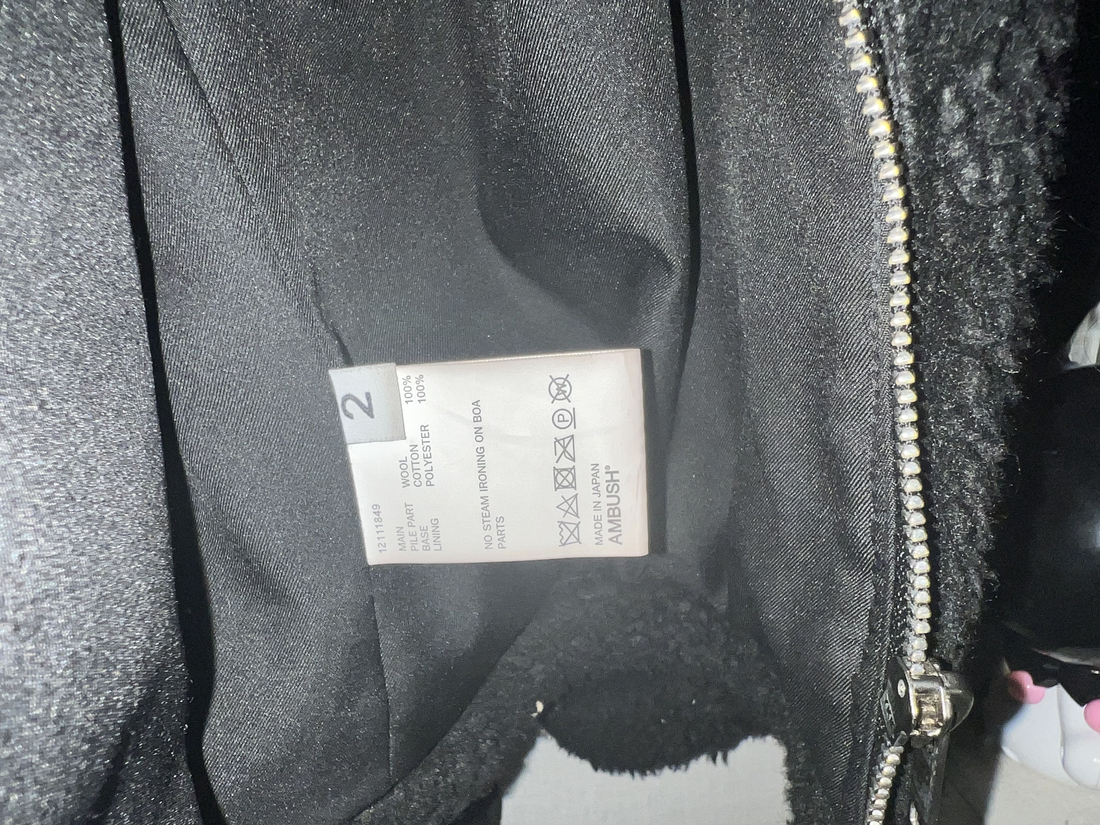 Ambush Design AMBUSH WOOL FLEECE SHERPA JACKET Size US M / EU 48-50 / 2 - 5 Thumbnail