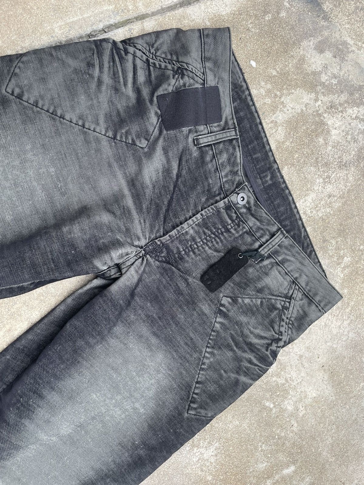 Rick Owens "SLAB" Diamond Cut Flared Denim Size US 33 - 4 Thumbnail