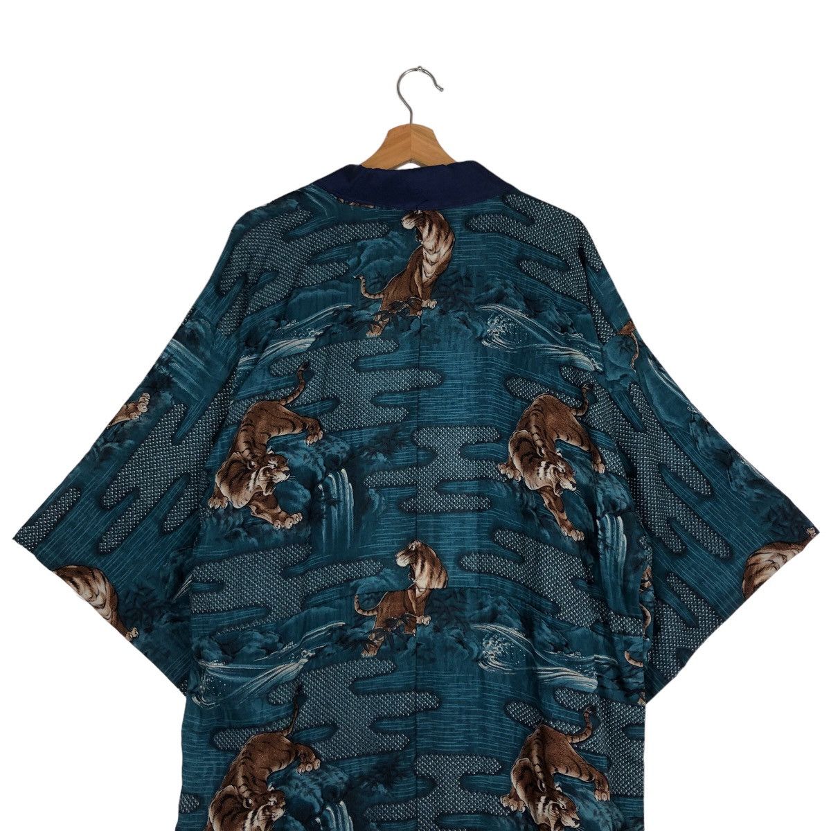 Japanese Brand 🔥90’s Vintage Traditional Japanese Kimono Over Print Tiger Size L / US 10 / IT 46 - 8 Thumbnail