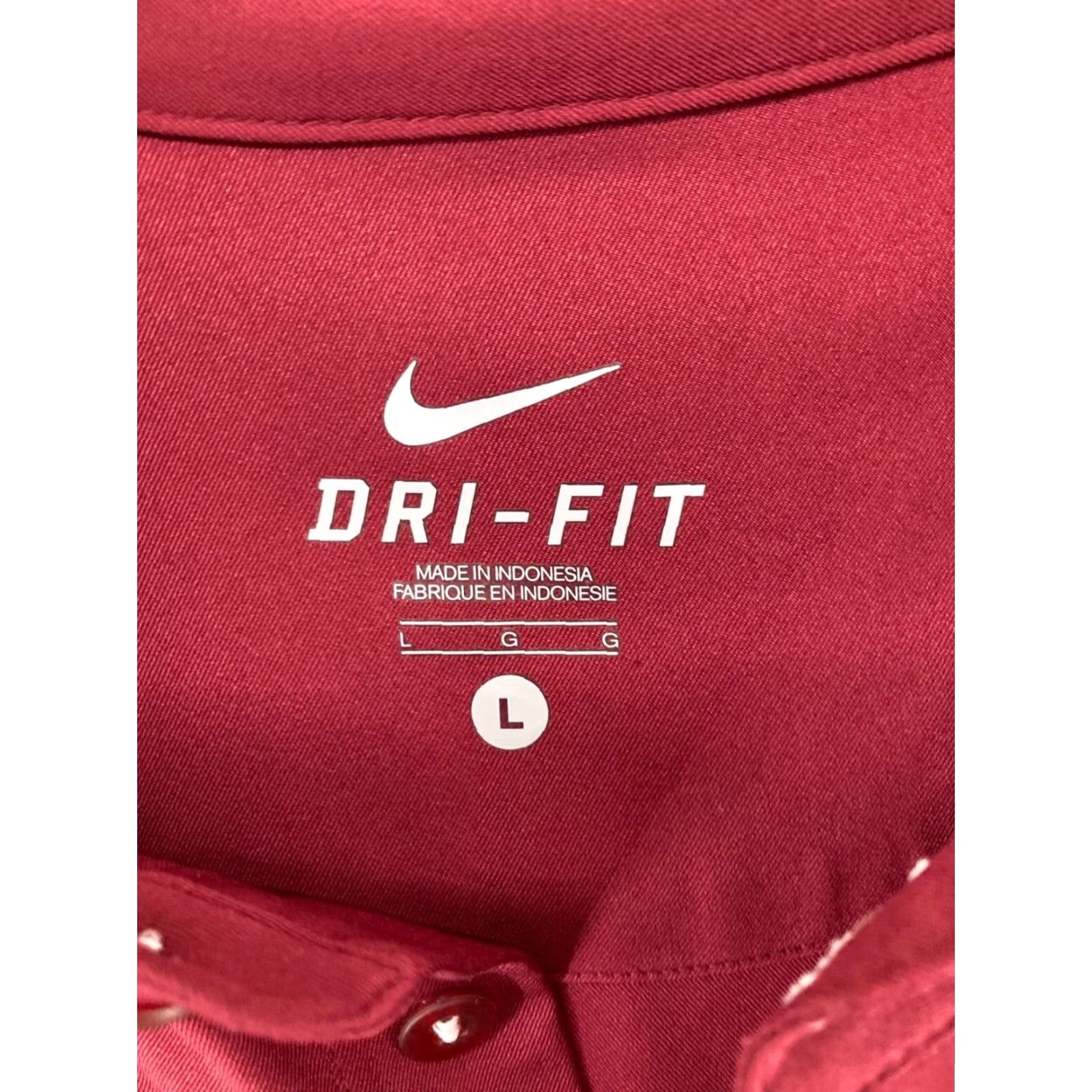 Nike Nike Polo Shirt Mens Large Burgundy Dri-Fit Athletic Polo Shirt Burgundy Nike Dri-Fit Logo Sports 90s Theme Mens Size US L / EU 52-54 / 3 - 6 Thumbnail