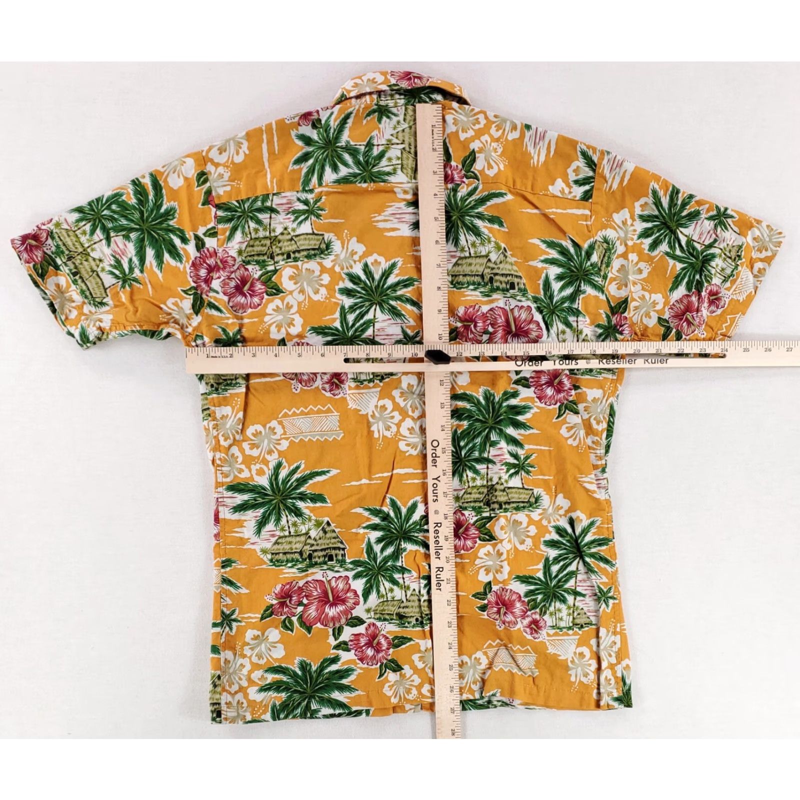 Reyn Spooner Reyn Spooner Hawaiian Shirt Orange Palm Trees Print Mens S Size US S / EU 44-46 / 1 - 4 Thumbnail