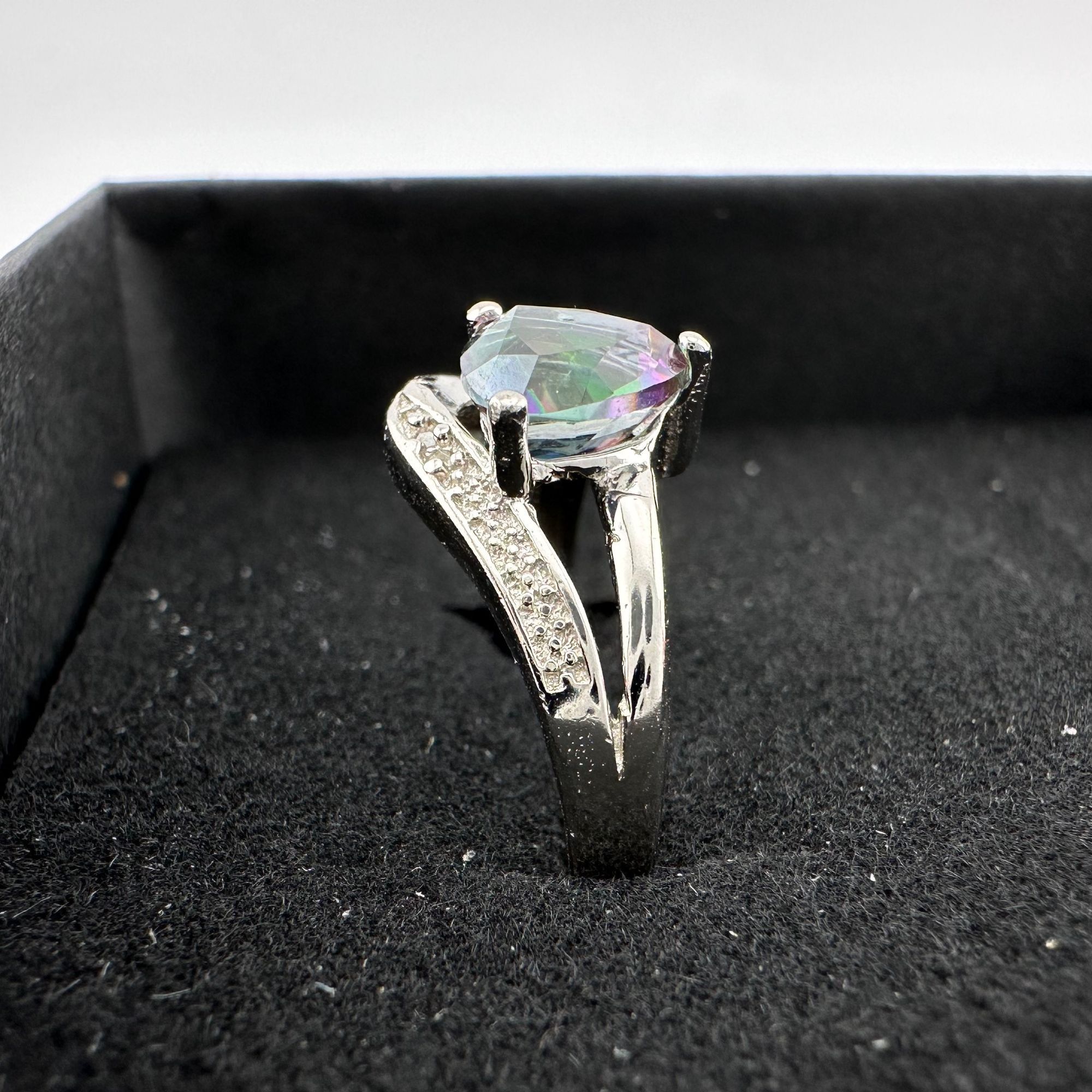 Other Trillion Cut Mystic Topaz Ring Size 7 - Sterling Size ONE SIZE - 15 Thumbnail