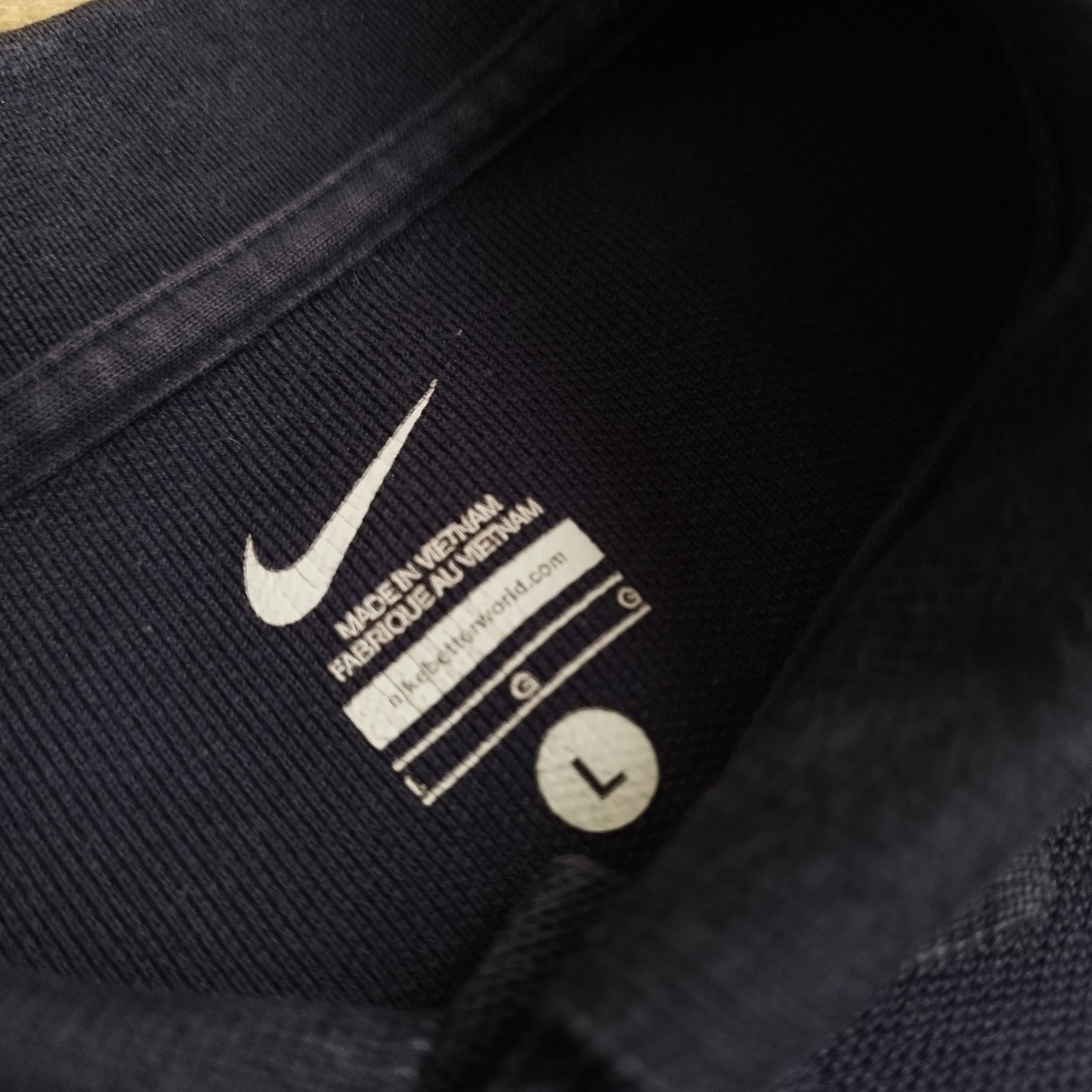 Nike Nike Navy Blue Cotton Polo Shirt - Embroidered White Swoosh Size US L / EU 52-54 / 3 - 5 Thumbnail