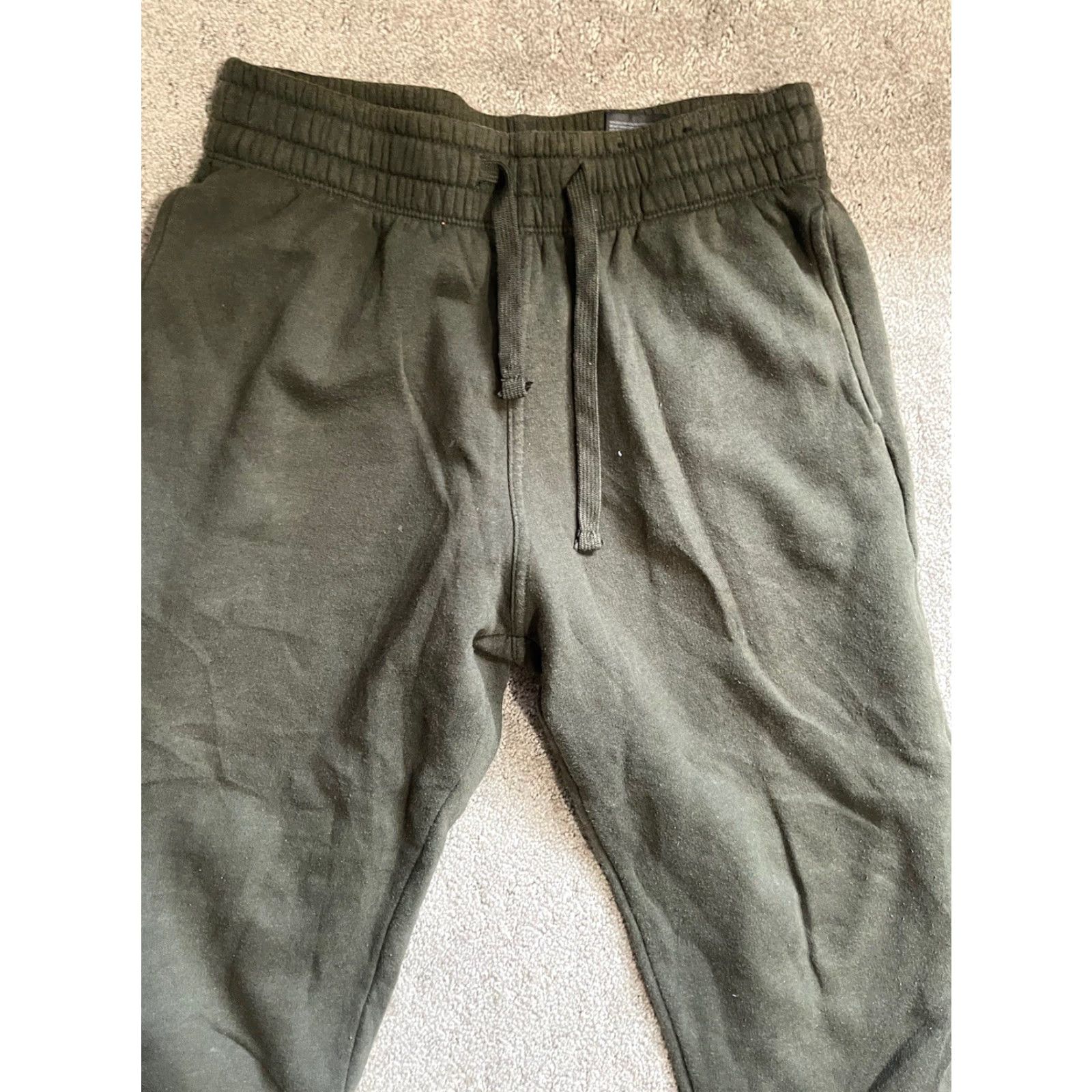 H&M H&M Sweatpants Slim Regular Fit Green Solid Joggers Pants Men S Regular Size Green Sweatpants Slimming Activewear Mens Size US 29 - 2 Thumbnail