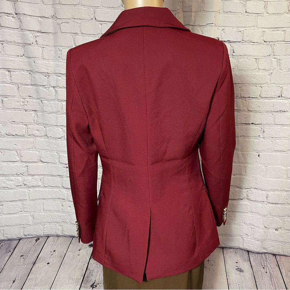 Other NWT New $288 Walter Baker Felicia Merlot Cut Out Blazer Siz Size S / US 4 / IT 40 - 5 Thumbnail